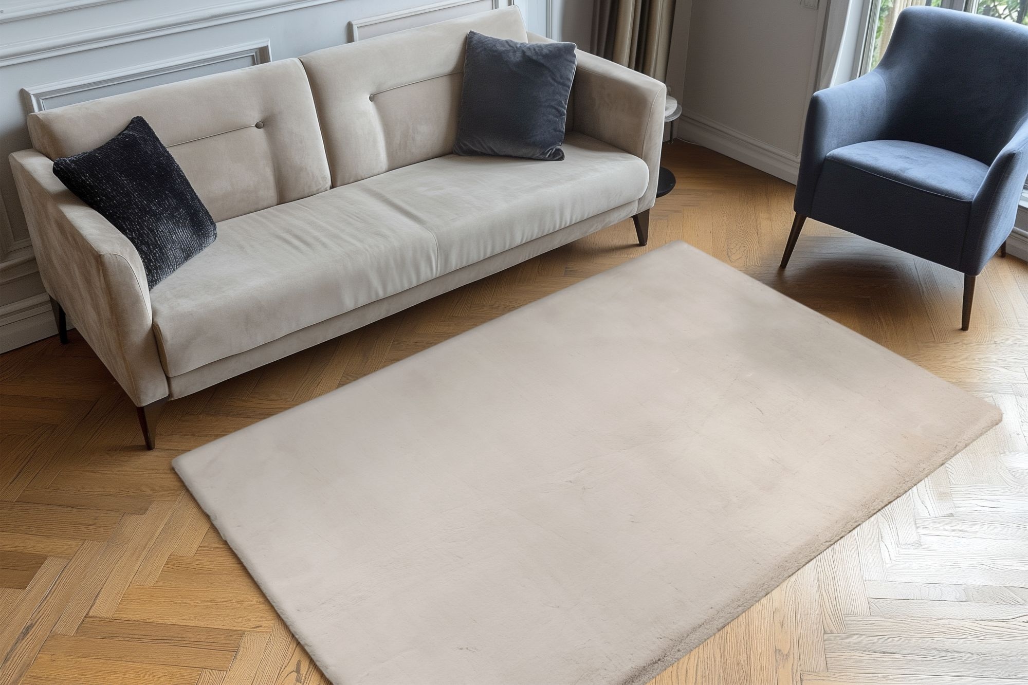 Kayoom Tapis »Summit 625« Rectangulaire 45 mm Höhe Hochflor, Modernes Muster, Vegan, Fussbodenheizungsgeeignet