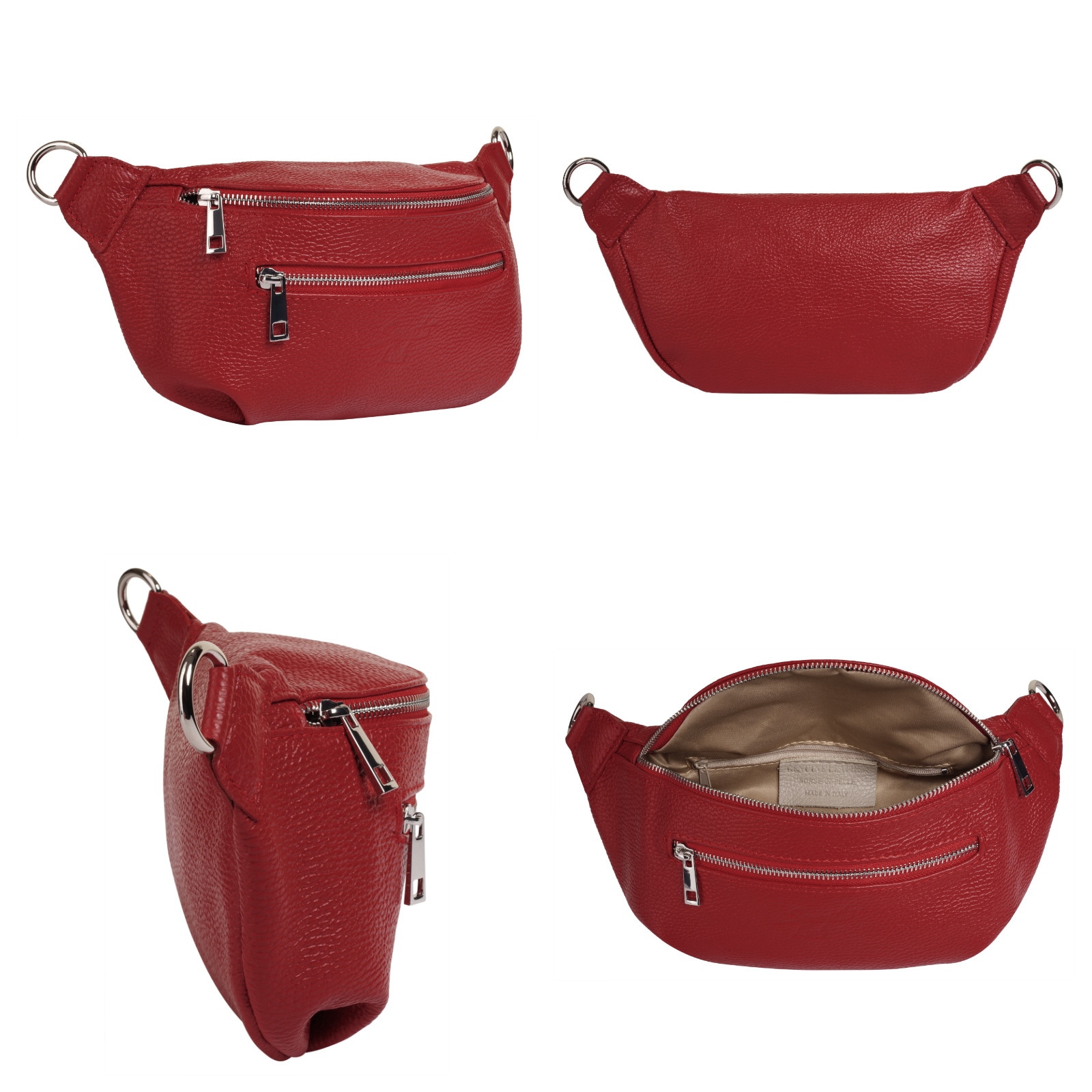 Samantha Look Gürteltasche, echt Leder, Made in Italy