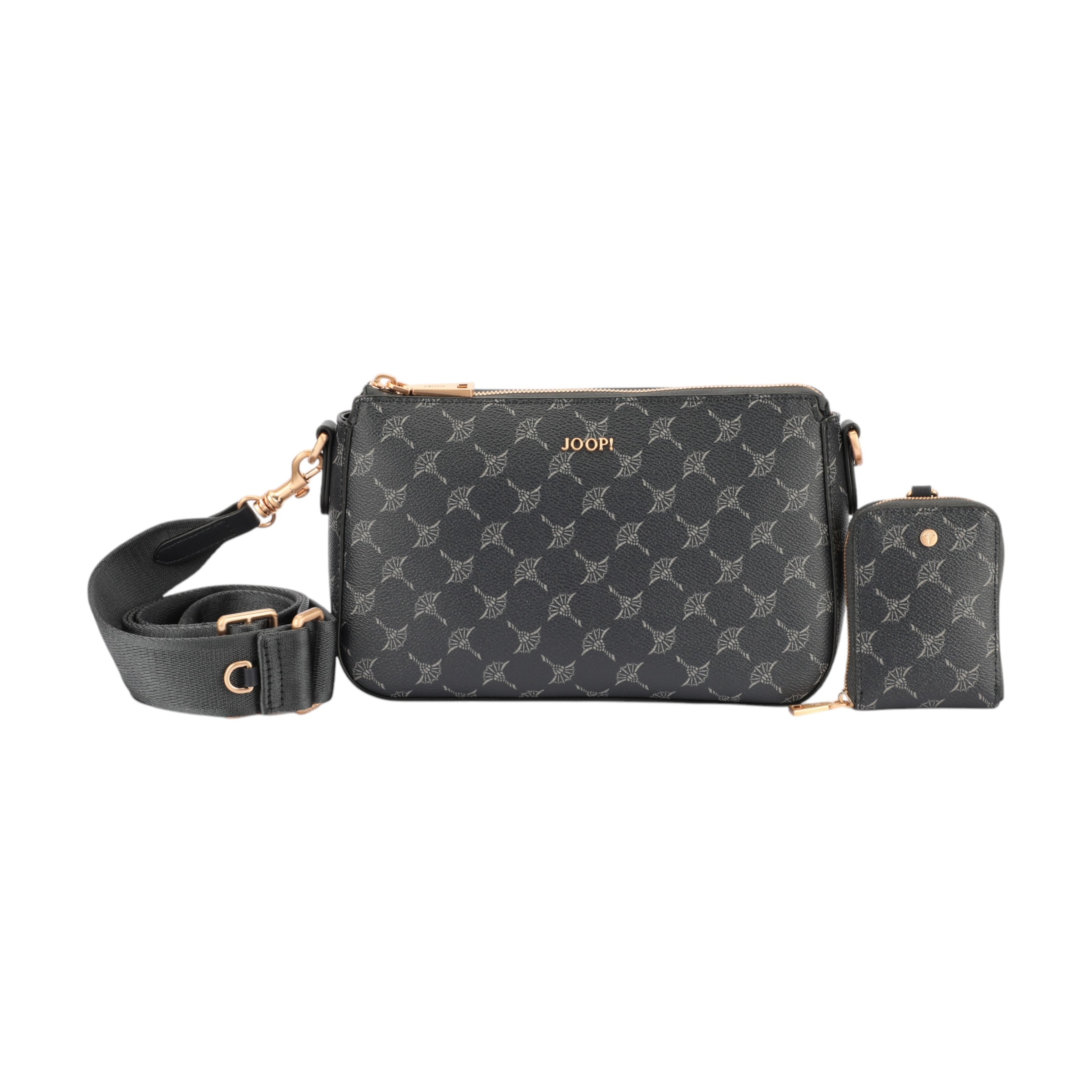 JOOP! Umhängetasche »cortina 1.0 jasmina shoulderbag shz« Damen Schultertasche, Handtasche mit hübschem Aufdruck