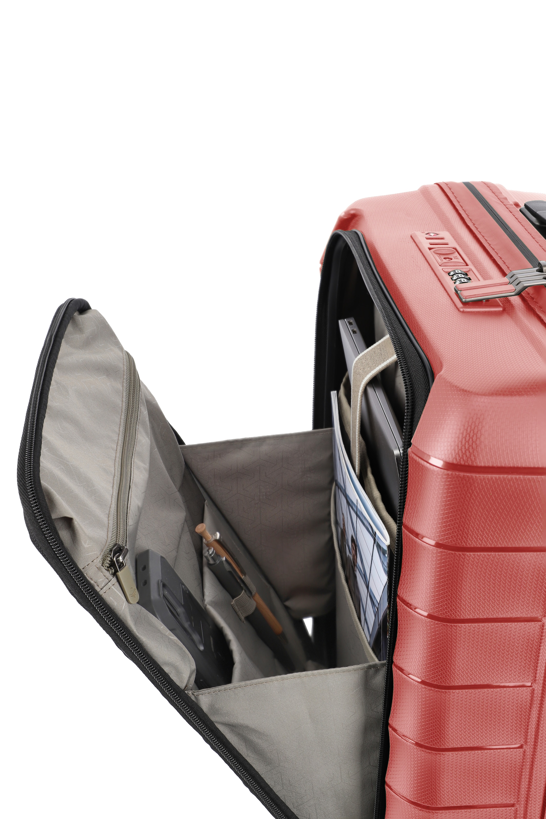 travelite Trolley »MOOBY Koffer Hartschale« 44 litre 4 Rollen avec serrure TSA et surface résistante aux rayures – léger et robuste