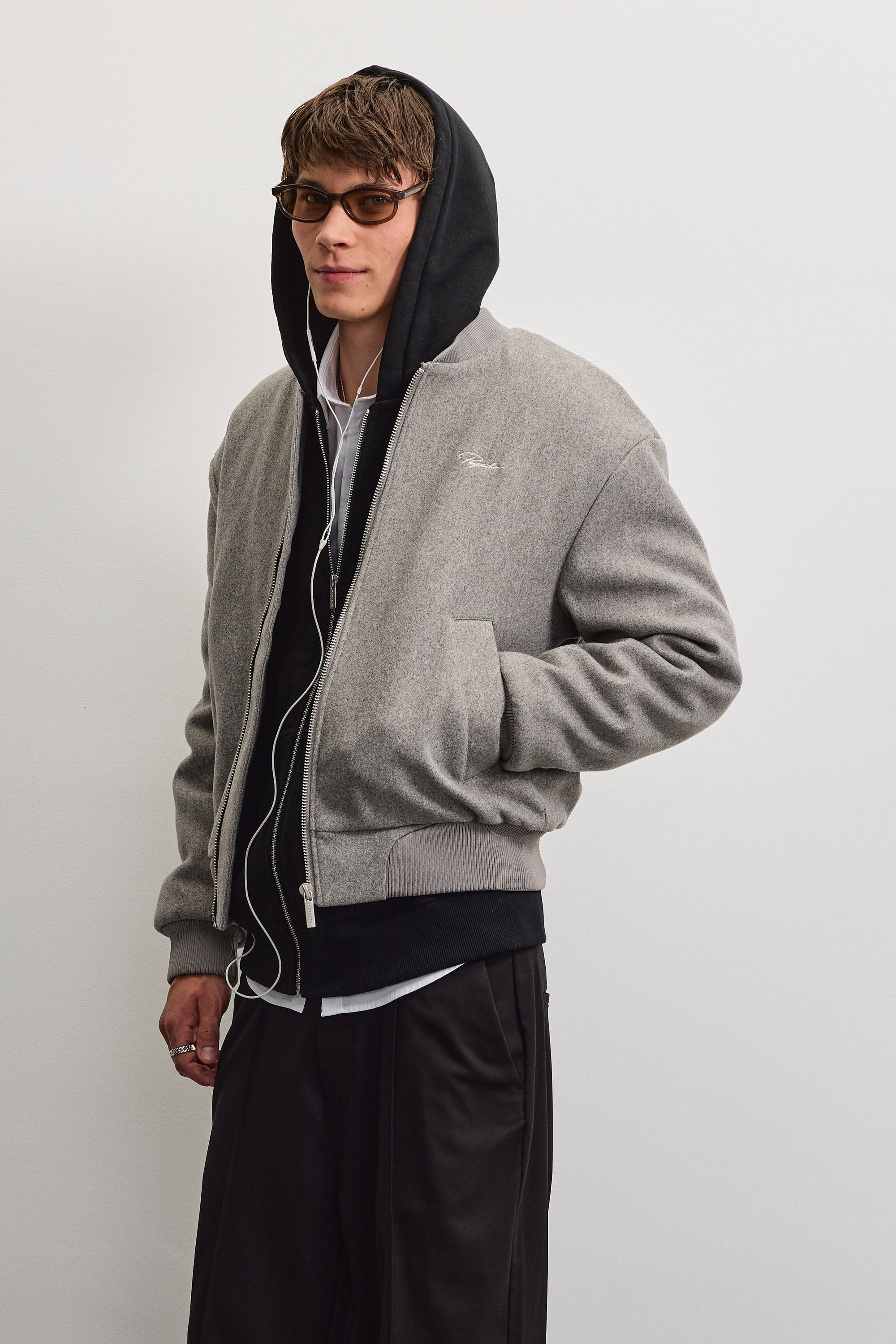 PEGADOR Veste bomber »LEGNANO WOOLOPTIC BOMBER JACKET« Kunstfaser, regular fit