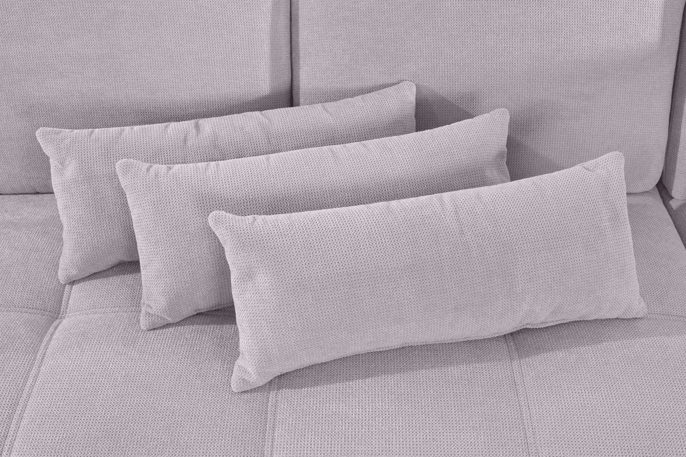 Places of Style Wohnlandschaft »Costello U-Form, mit Sitztiefenverstellung, Armteilverstellung und«, 3 Nierenkissen, optional Bettfunktion und Bettkasten