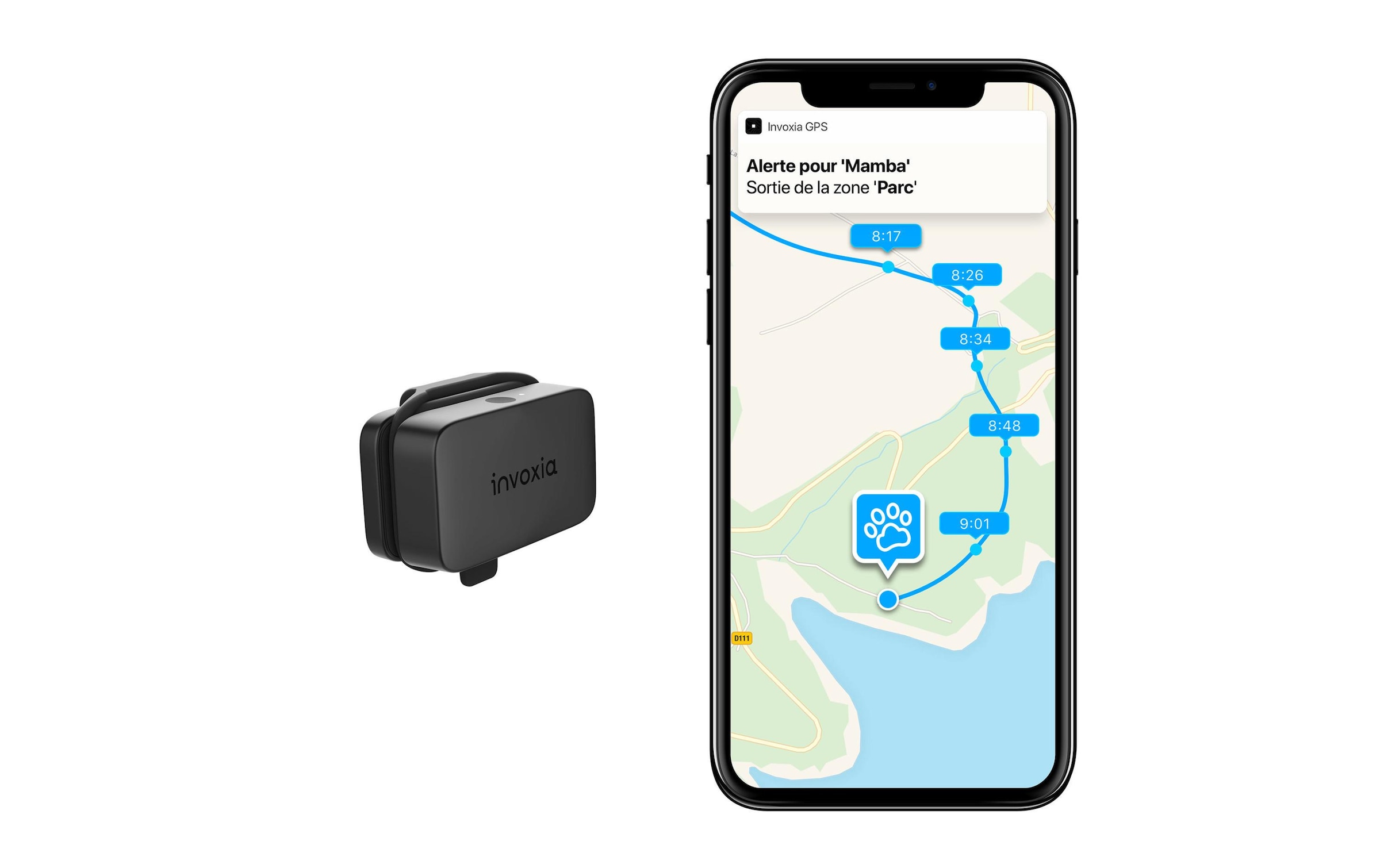 GPS-Tracker »Invoxia GPS-Tracker für Katzen«