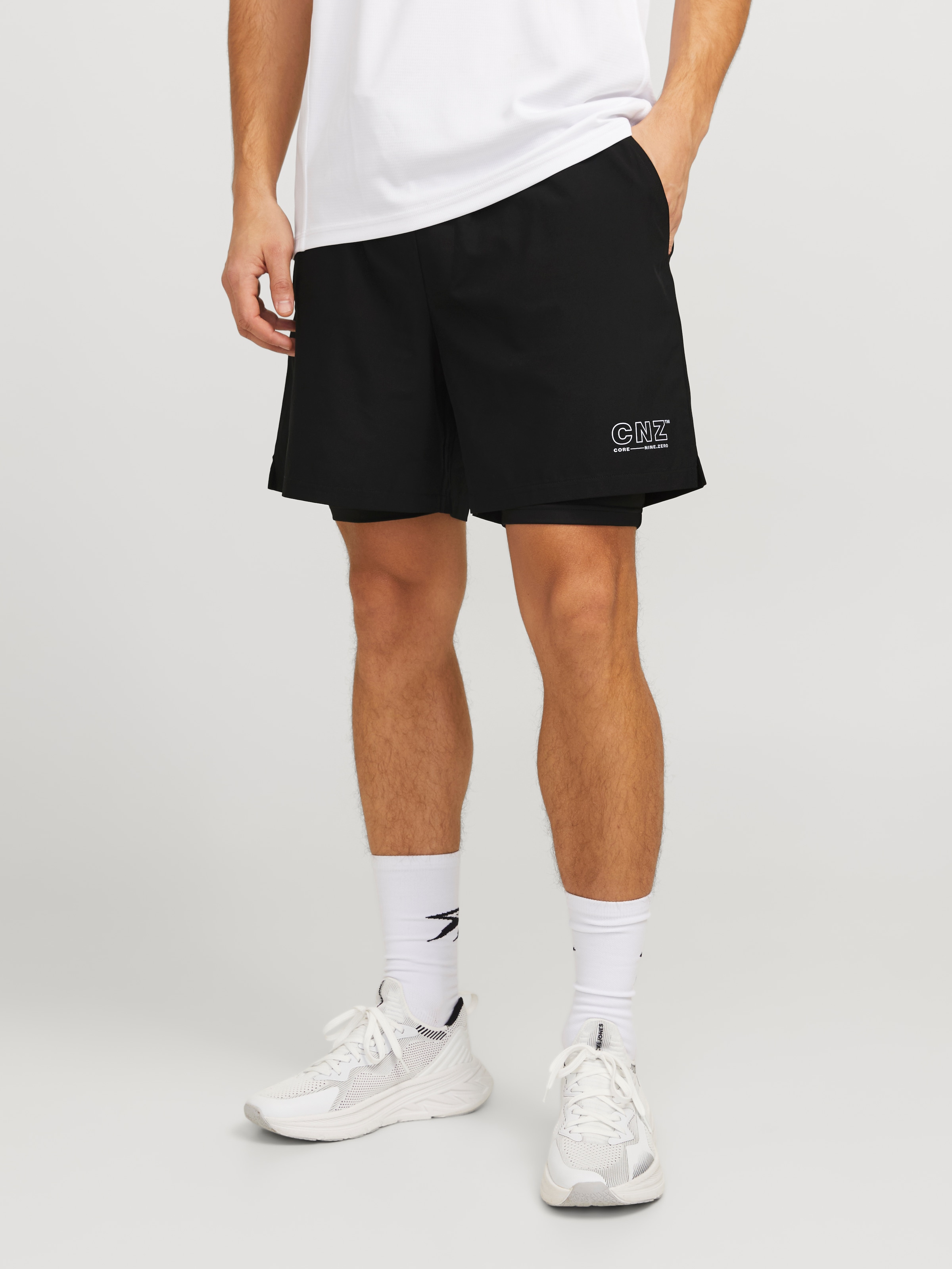 Image of Jack & Jones Trainingsshorts "JCOCNZ SHORTS WITH INNER TIGHTS NOOS"