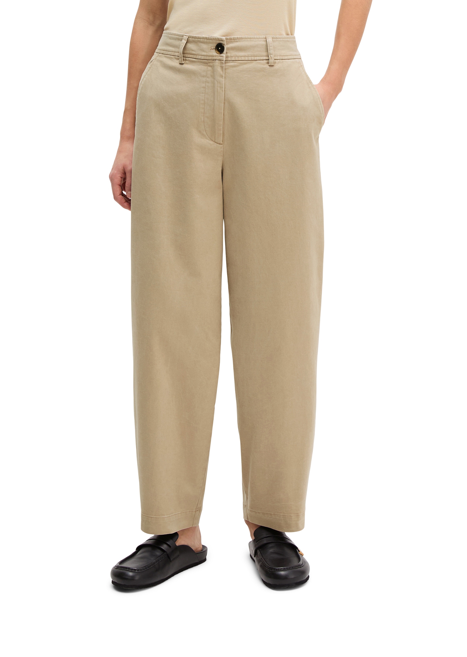 Image of Marc OPolo 7/8-Hose "MINU Barrel" Model Minu barrel aus Organic Cotton-Twill, Barrel Fit