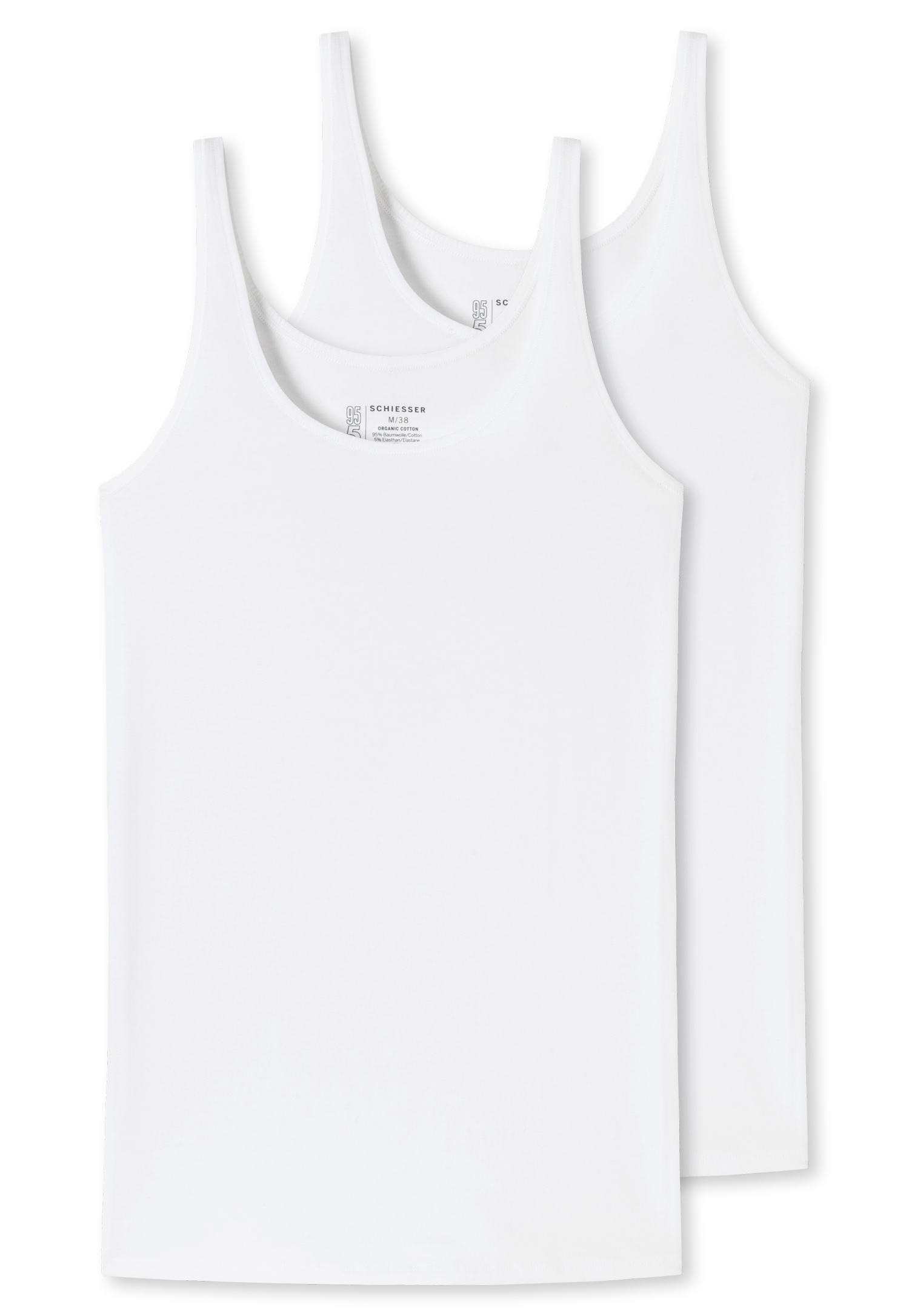 Schiesser Unterhemd »"95/5"«, (2er-Pack), in elastischer Single-Jersey-Qualität