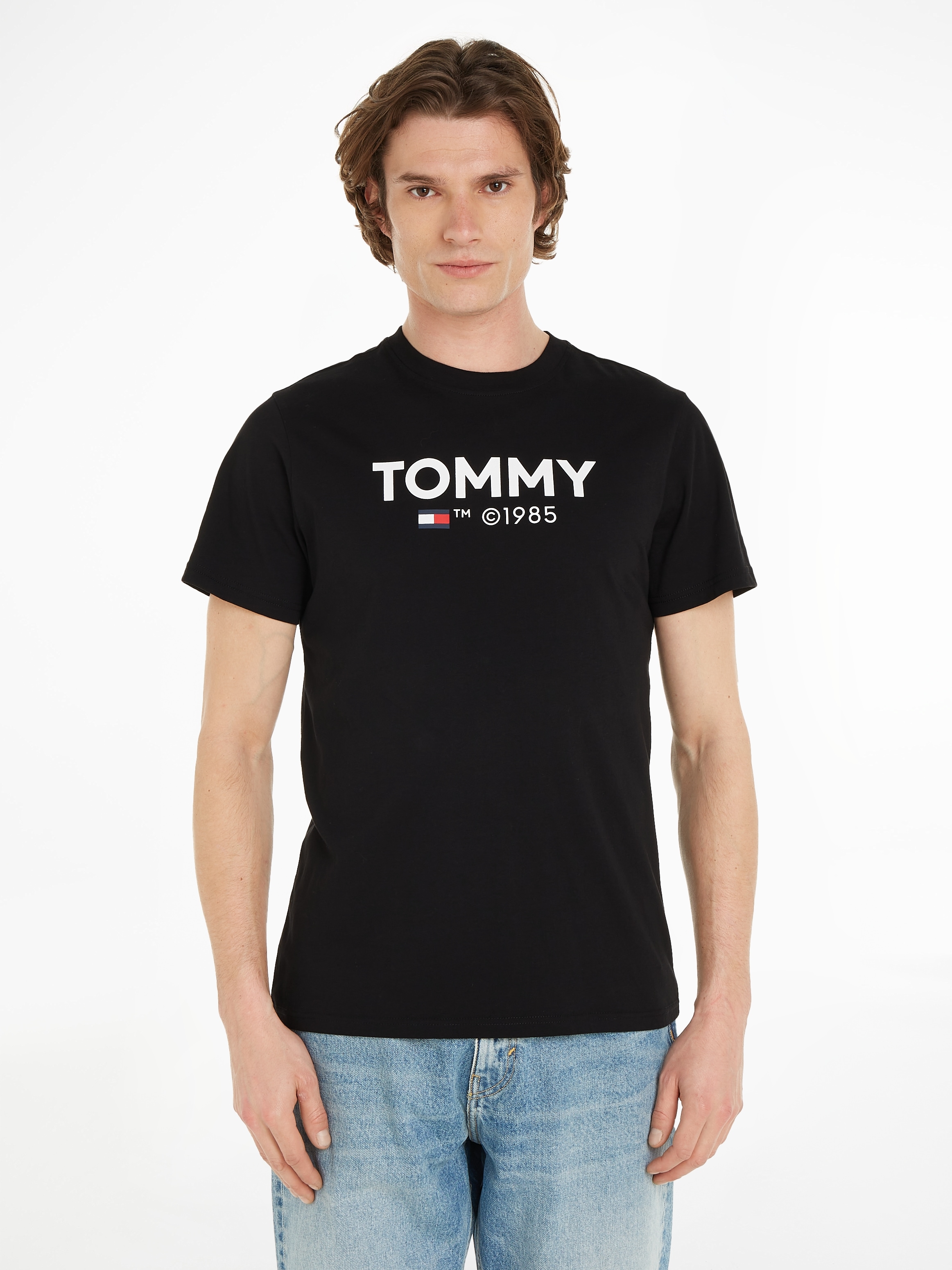 T-Shirt »TJM SLIM 2PACK S/S TOMMY DNA TEE«, mit grossem Tommy Hilfiger Druck auf der...