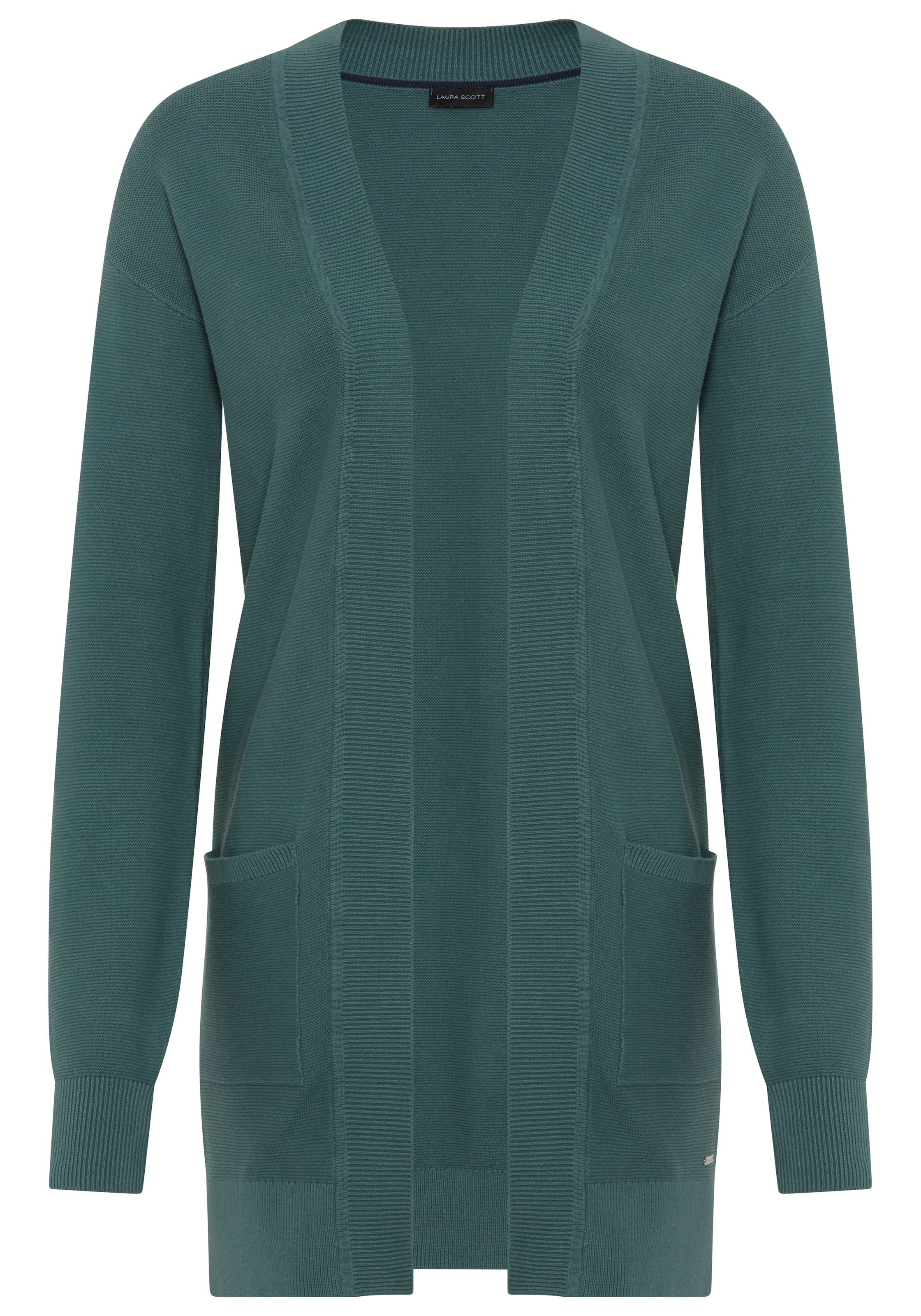 Laura Scott Strickjacke leichte Übergangsjacke mit Taschen, aus Baumwolle