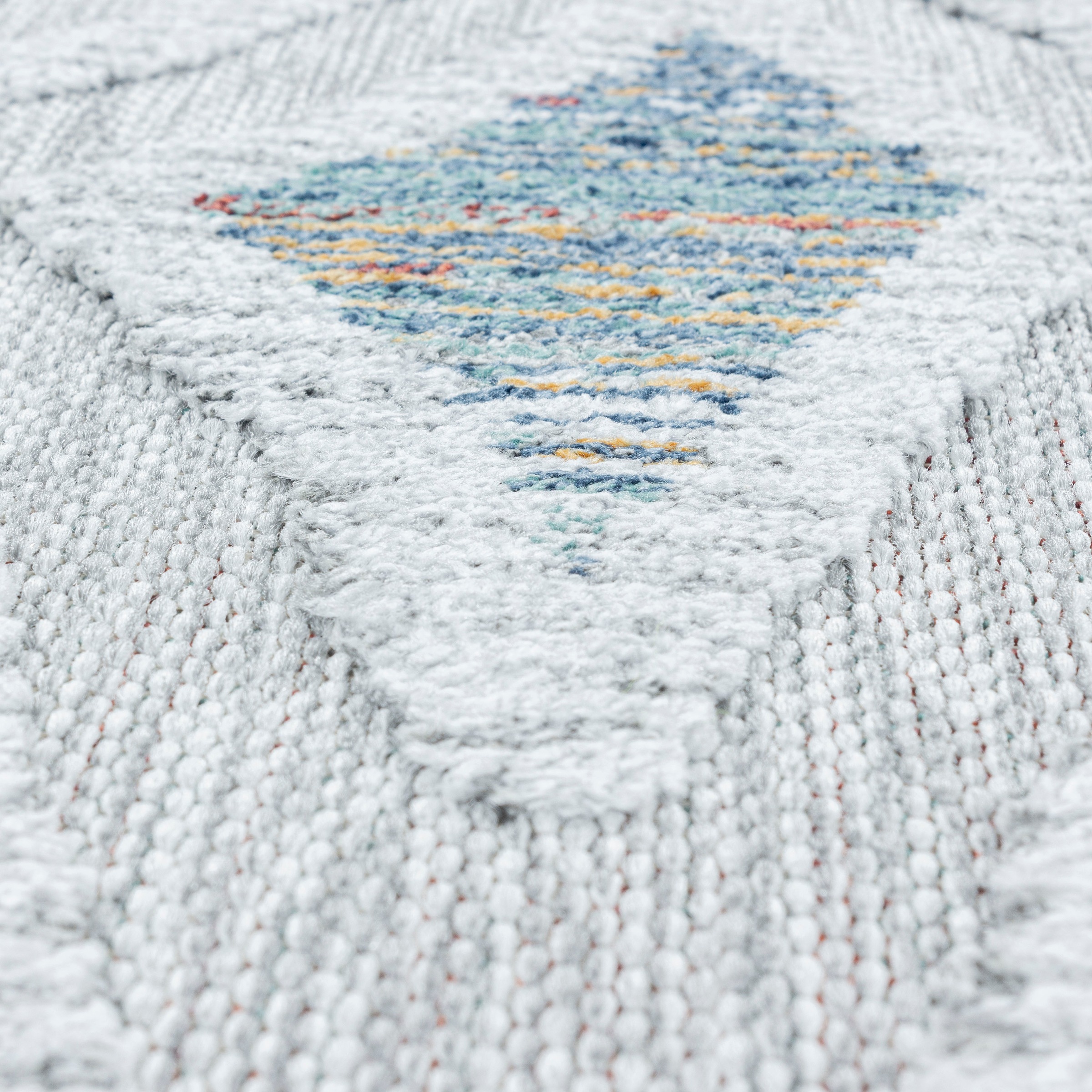Ayyildiz Teppiche Teppich »BAHAMA 5157«, rechteckig, 8 mm Höhe, Läufer, Flachflor mit Hoch-Tief-Struktur, In-und Outdoor geeignet