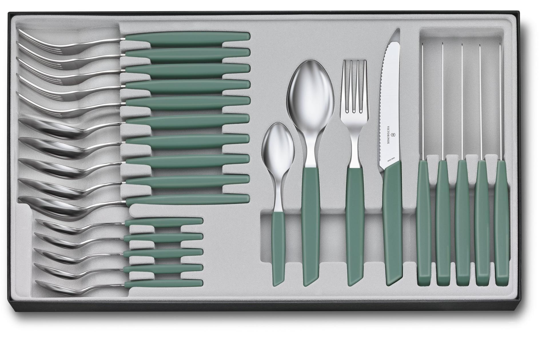 Besteck-Set »Swiss Modern 24-teilig«, (Set, 24 tlg.), Zeitloses 24-teiliges Set mit...