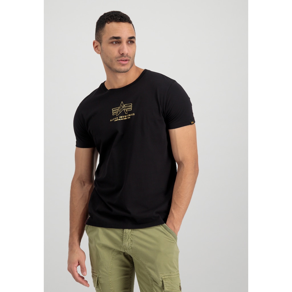Alpha Industries T-Shirt »ALPHA INDUSTRIES Men - T-Shirts Basic T ML Foil Print«