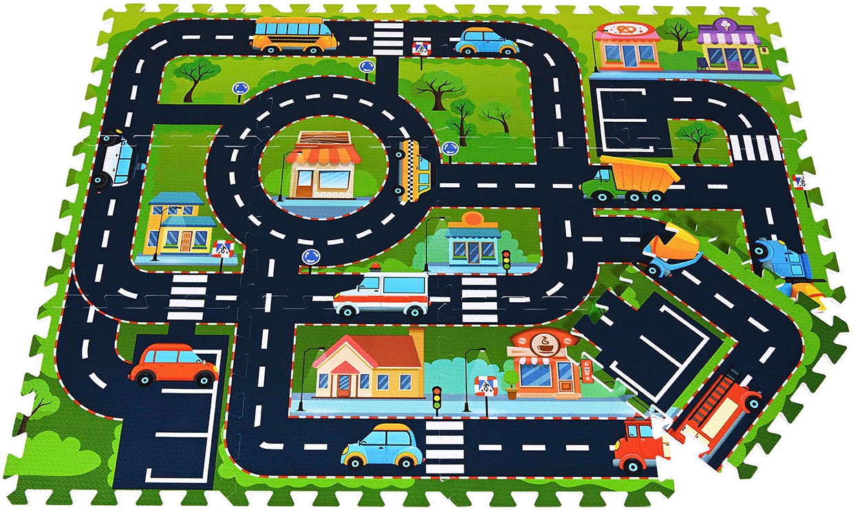 Knorrtoys® Puzzle »Strasse«, Puzzlematte, Bodenpuzzle