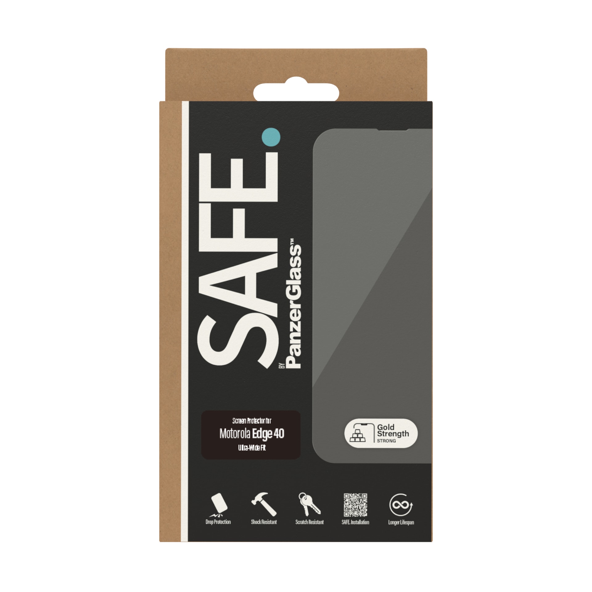 SAFE by PanzerGlass Displayschutzglas »Ultra-Wide Fit Screen Protection«, für Motorola edge 40-Motorola edge X40, Displayschutzfolie, Schutzfolie, Bildschirmschutz, kratz- & stossfest