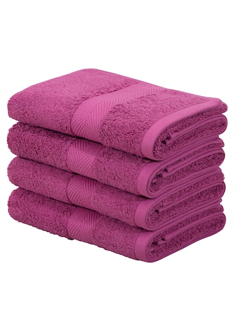 Home affaire Handtücher »Eva«, (4 St.), Premium-Qualität, Handtuchset aus 100 % Baumwolle kaufen
