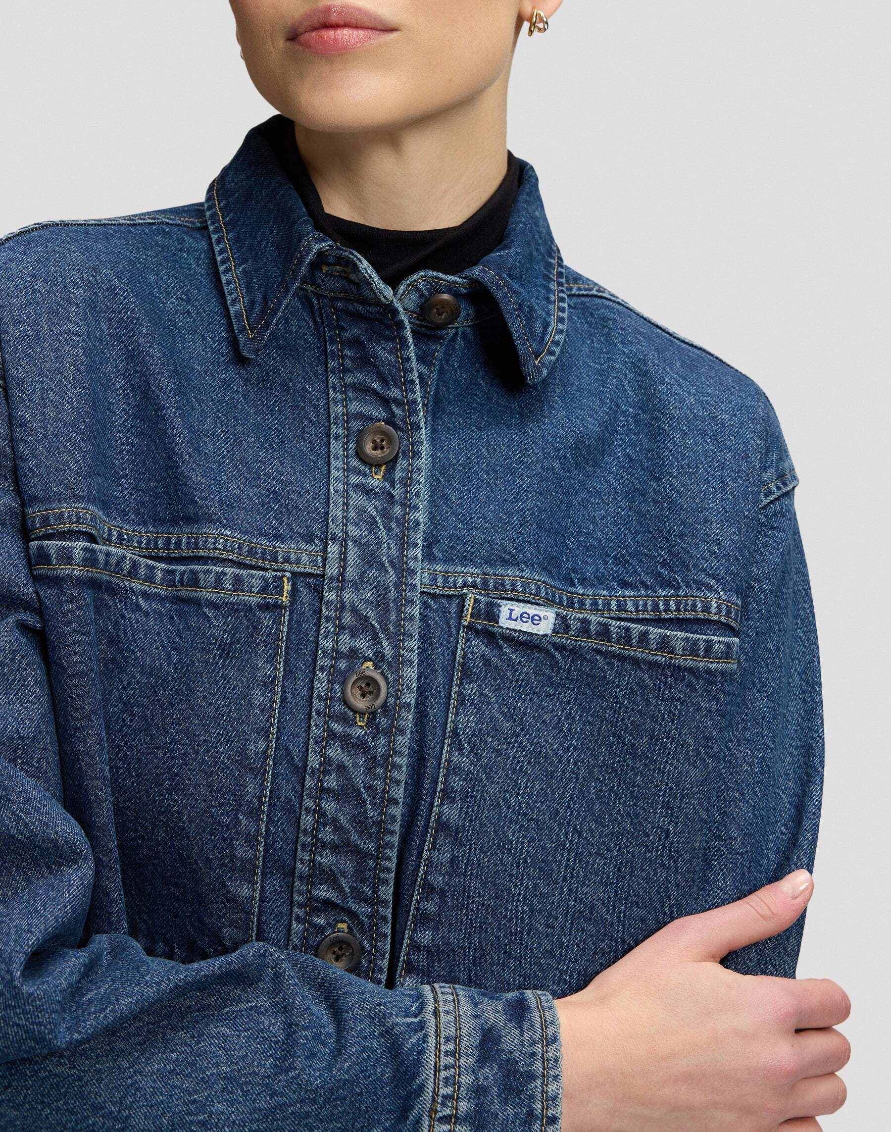 Lee® Blouse en jean »Lee Jeanshemd Relaxed Utility«