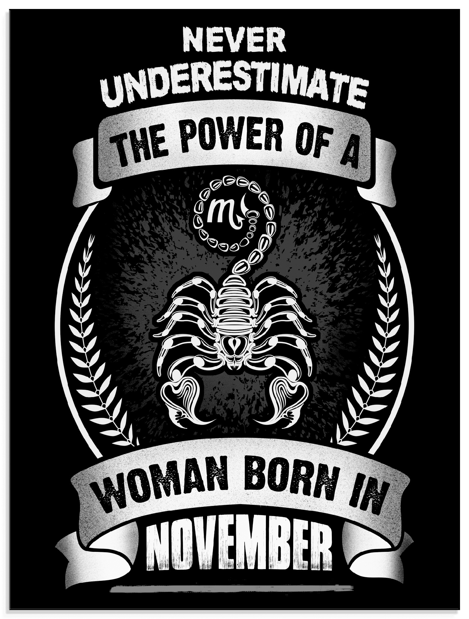 Image of Artland Glasbild »Sternzeichen Mottospruch November«, Sprüche & Texte, (1 St.) bei Ackermann Versand Schweiz