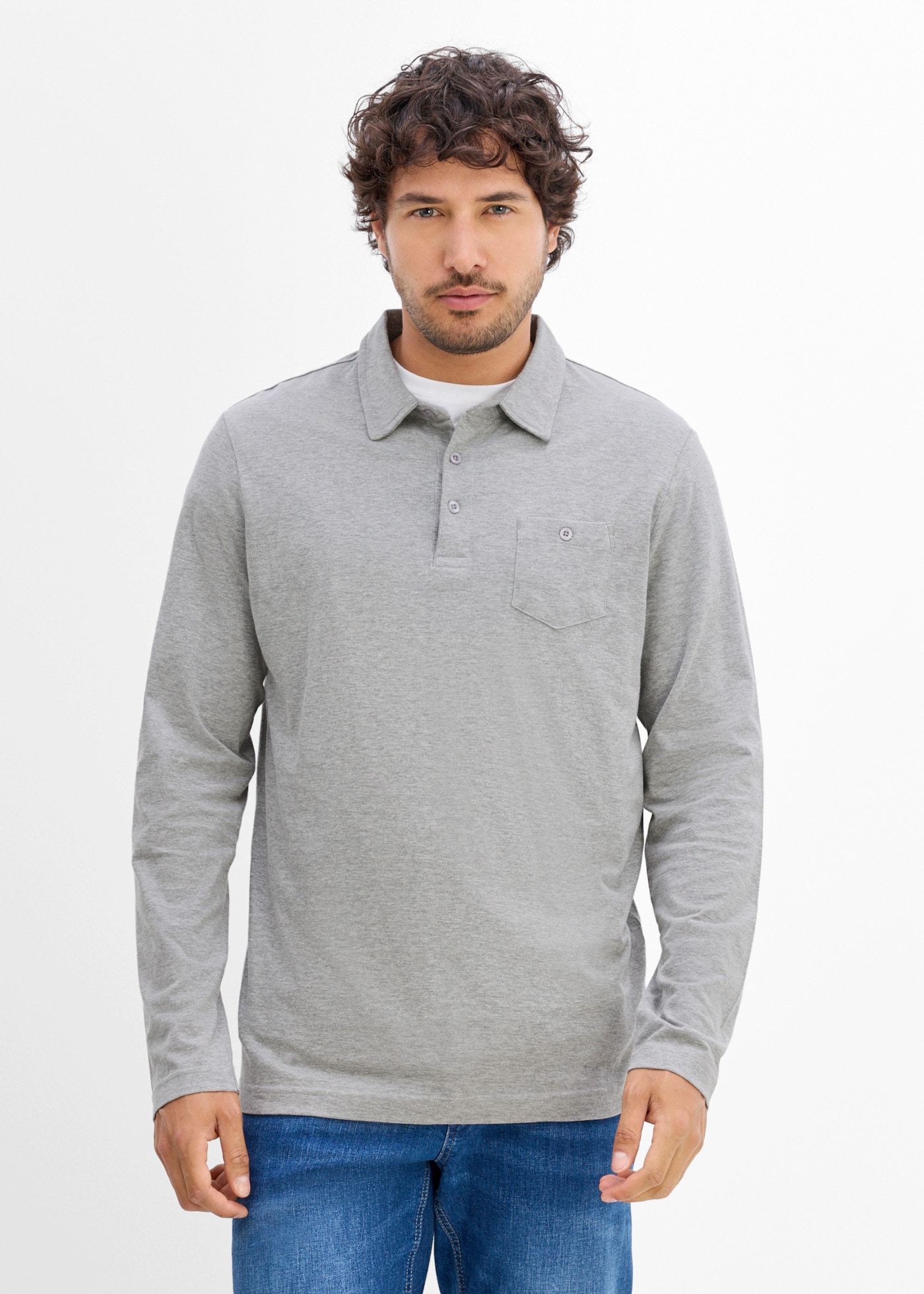 bonprix Poloshirt Packung,  im 2er-Pack, aus Baumwolle, Regular Fit, mit Polokragen