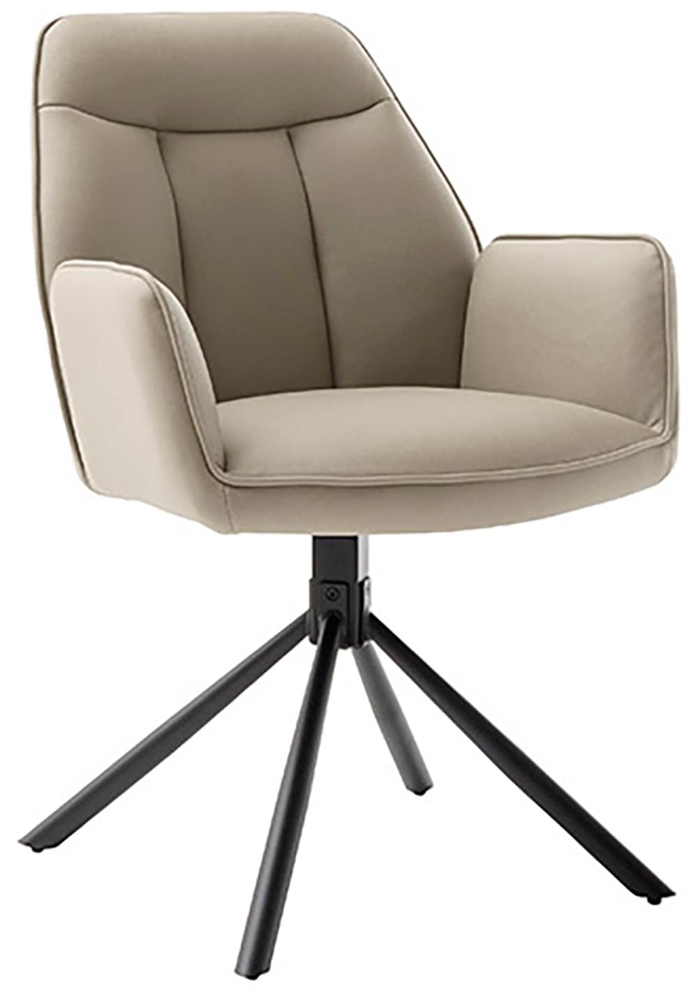 MCA furniture Armlehnstuhl »RAFAELA Esszimmerstuhl (2er Set) - Stuhl« () 180° drehbar, Metall, Mikrofaser, belastbar 120 kg, 2er Set