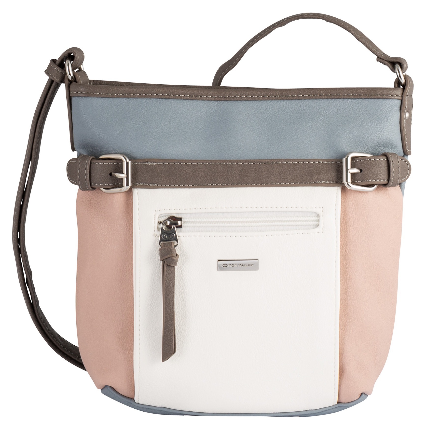Image of TOM TAILOR Umhängetasche »Juna«, in schicker Farbkombi mit silberfarbenen Details bei Ackermann Versand Schweiz