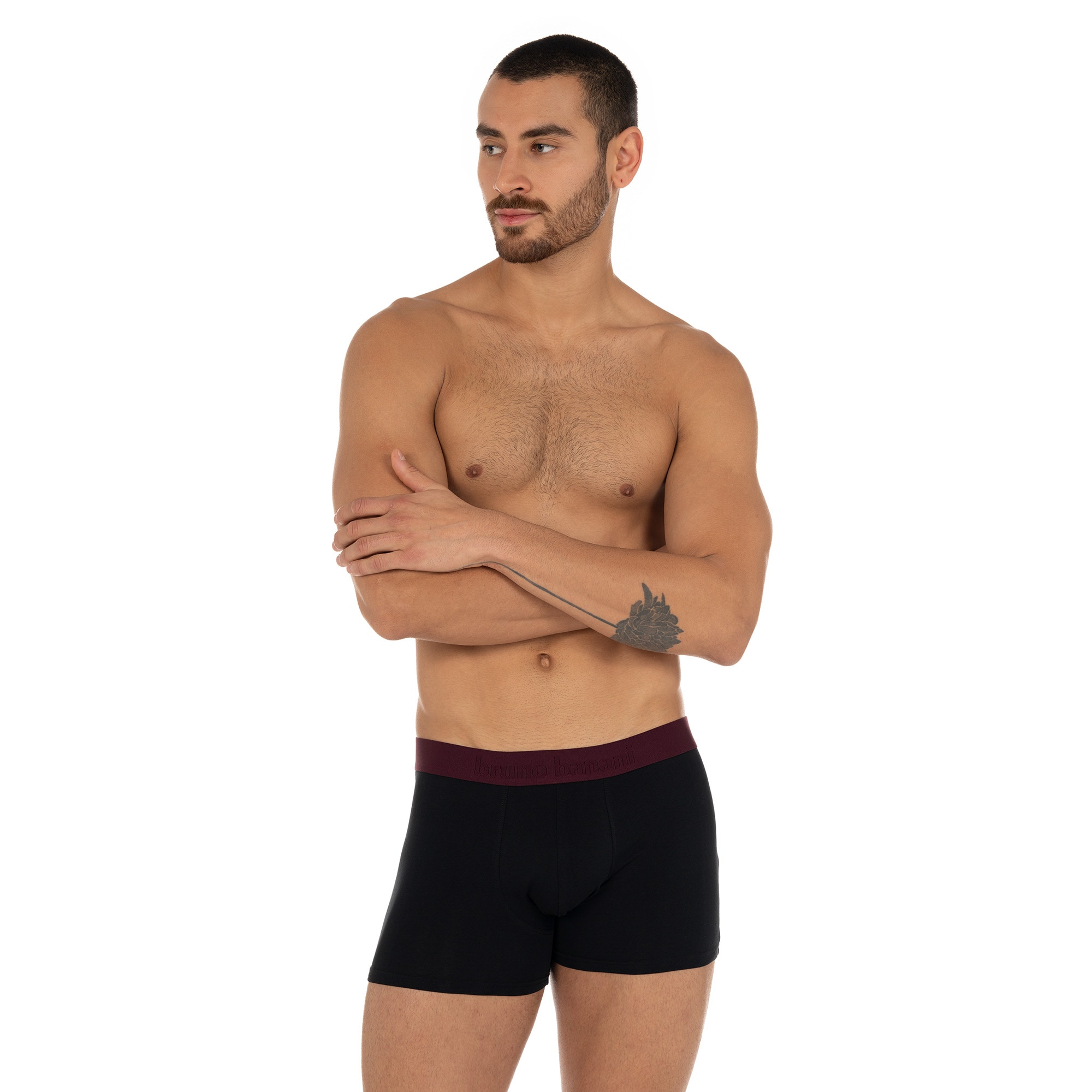 Bruno Banani Boxers »FLOWING« 2er Pack,  mit kontrastfarbenem Bündchen