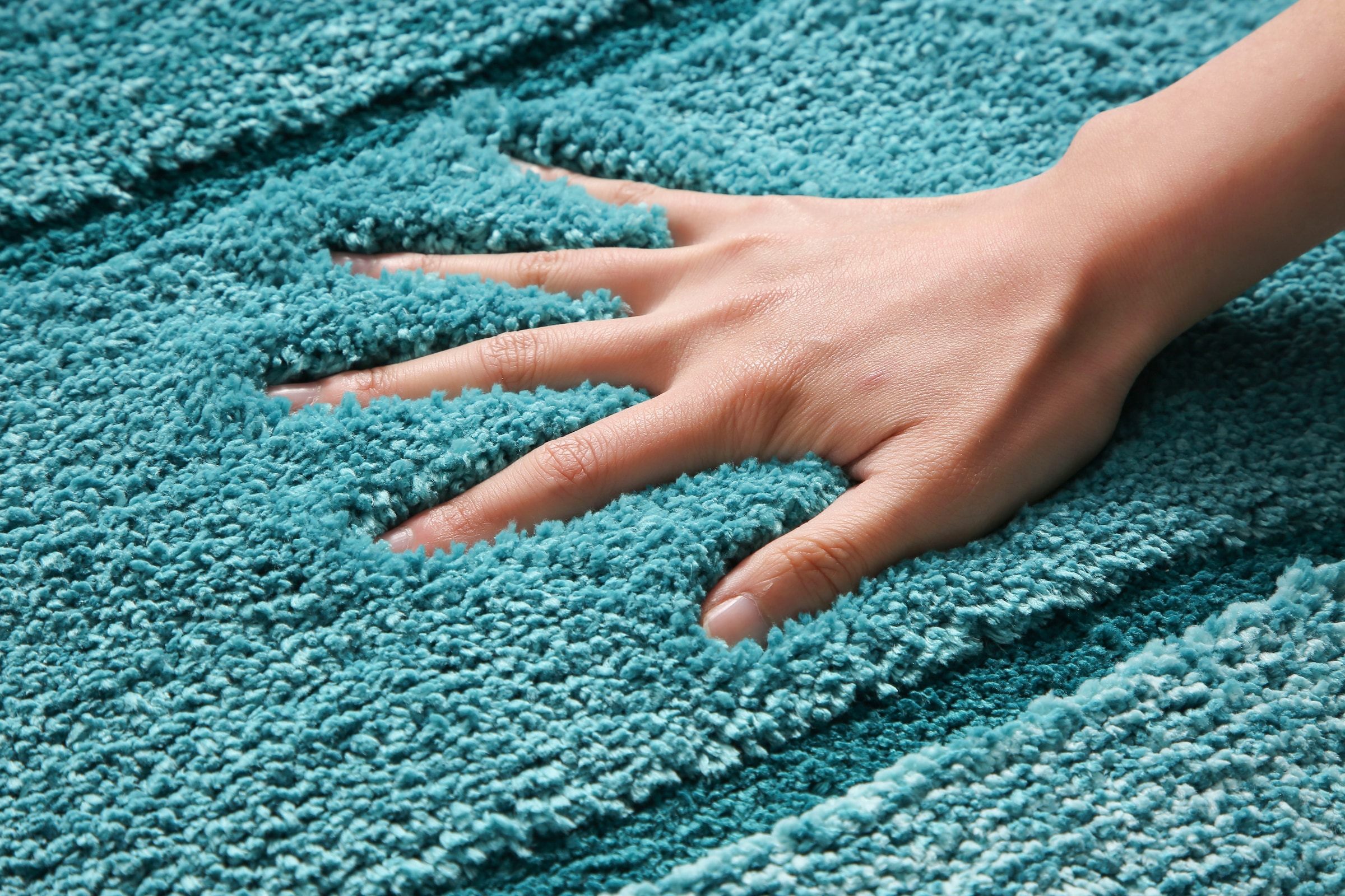 my home Badematte »Josie, Badvorleger, Badezimmer Teppich«, rutschhemmend beschichtet, fussbodenheizungsgeeignet-schnell trocknend-strapazierfähig, Badteppich, Badematten, rechteckig, rund & als 3-tlg. Set erhältlich