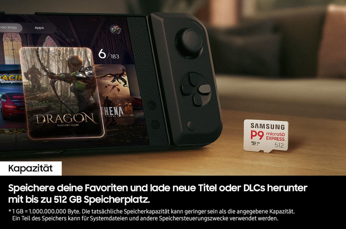 Samsung Carte mémoire »P9 microSD Express« (256 GB 800 MB/s Lesegeschwindigkeit)