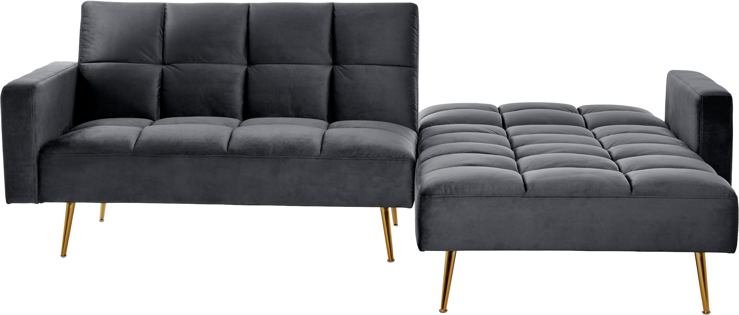 Jahnke Canapé d'angle »CHILLAX POSH CORNER« avec fonction couchage, montage réversible, 244 x 150 cm