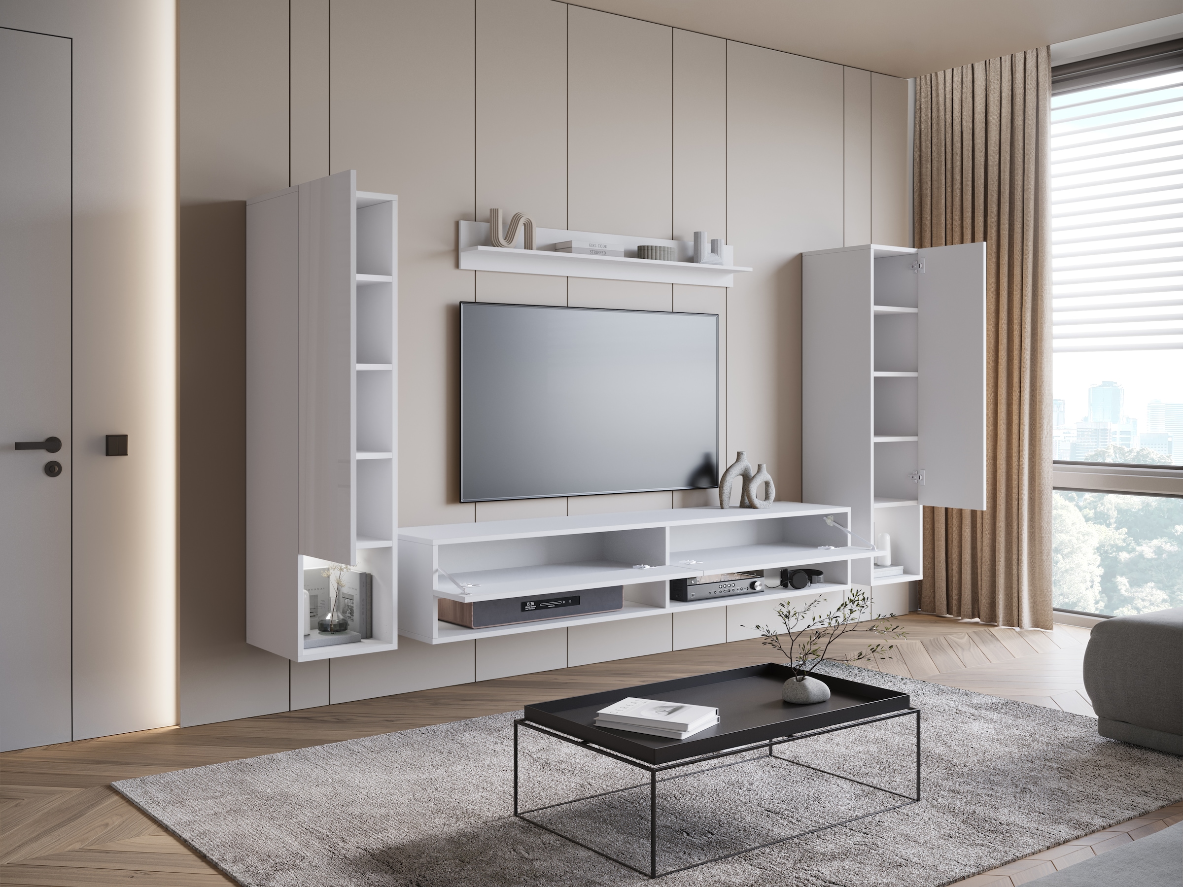 Home affaire Wohnwand »AMADEO II« Komplett-Set, 4 Stk. tlg.