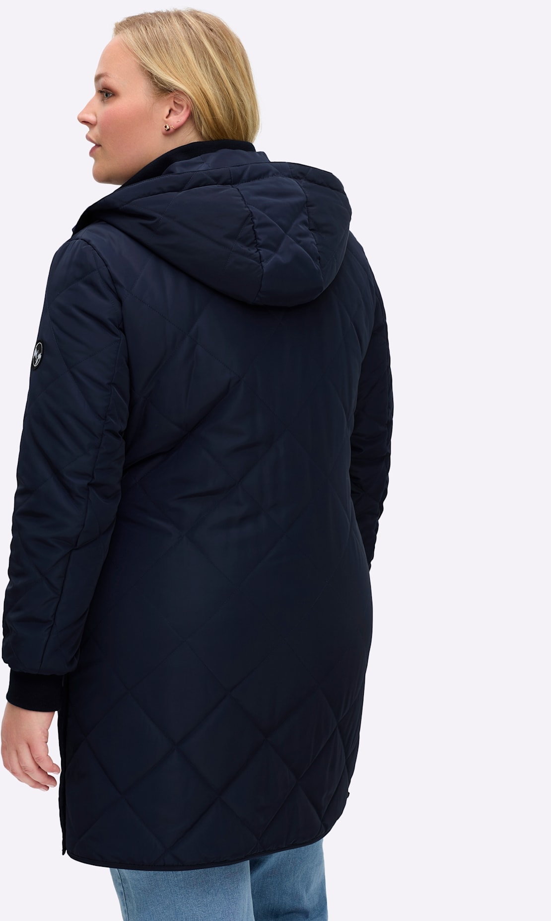 Sheego Steppjacke, mit Kapuze