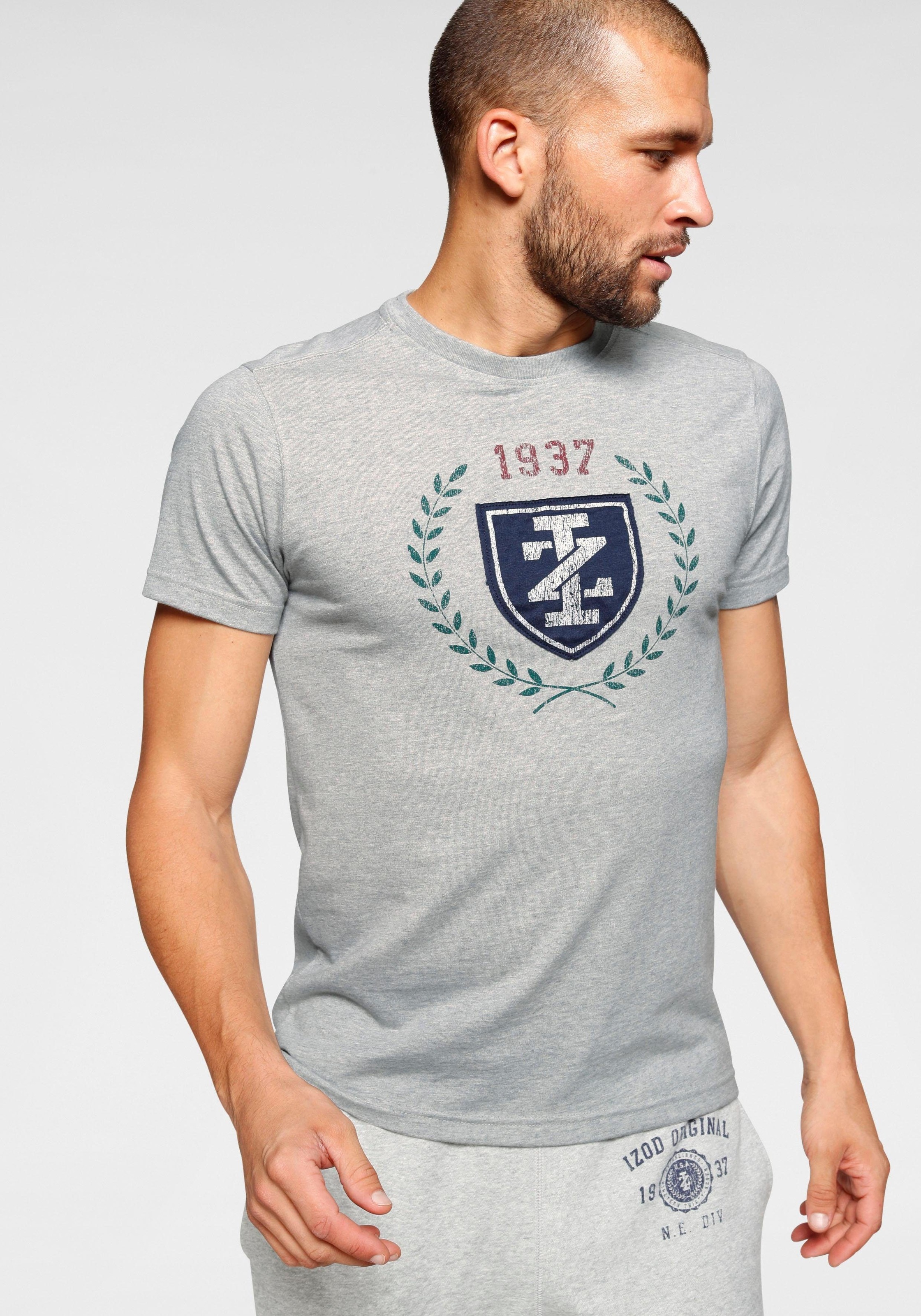 Image of IZOD Kurzarmshirt, mit grossem Front-Logo bei Ackermann Versand Schweiz