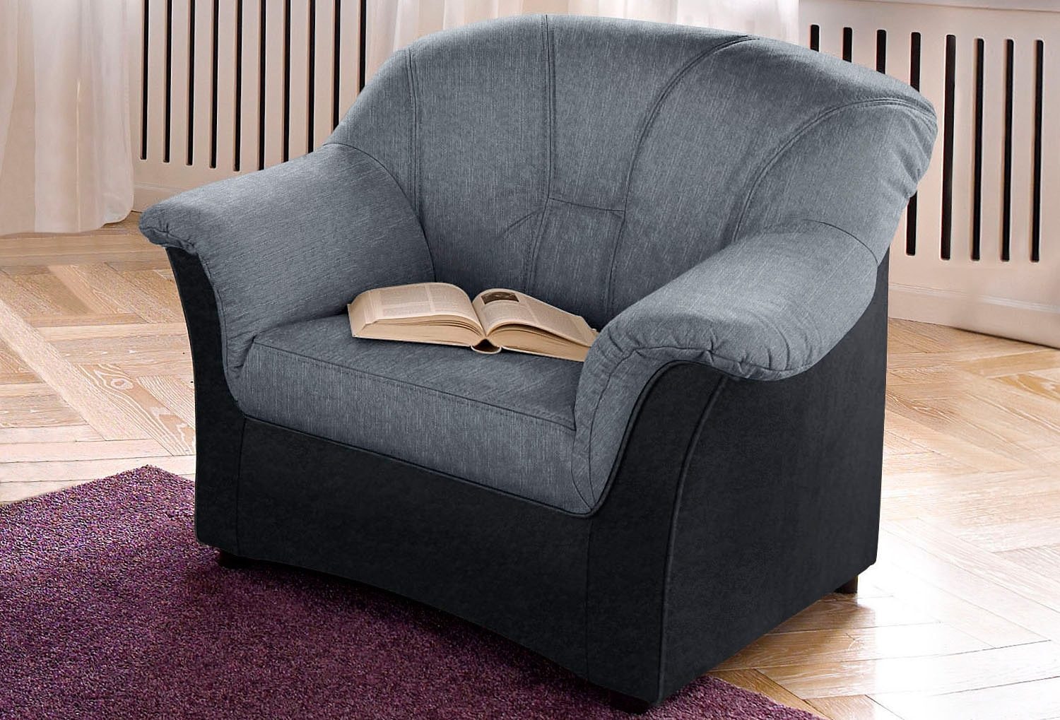 DOMO collection Fauteuil »Flores« wahlweise mit Federkern (nicht bei Microfaser PRIMABELLE®-Struktur),