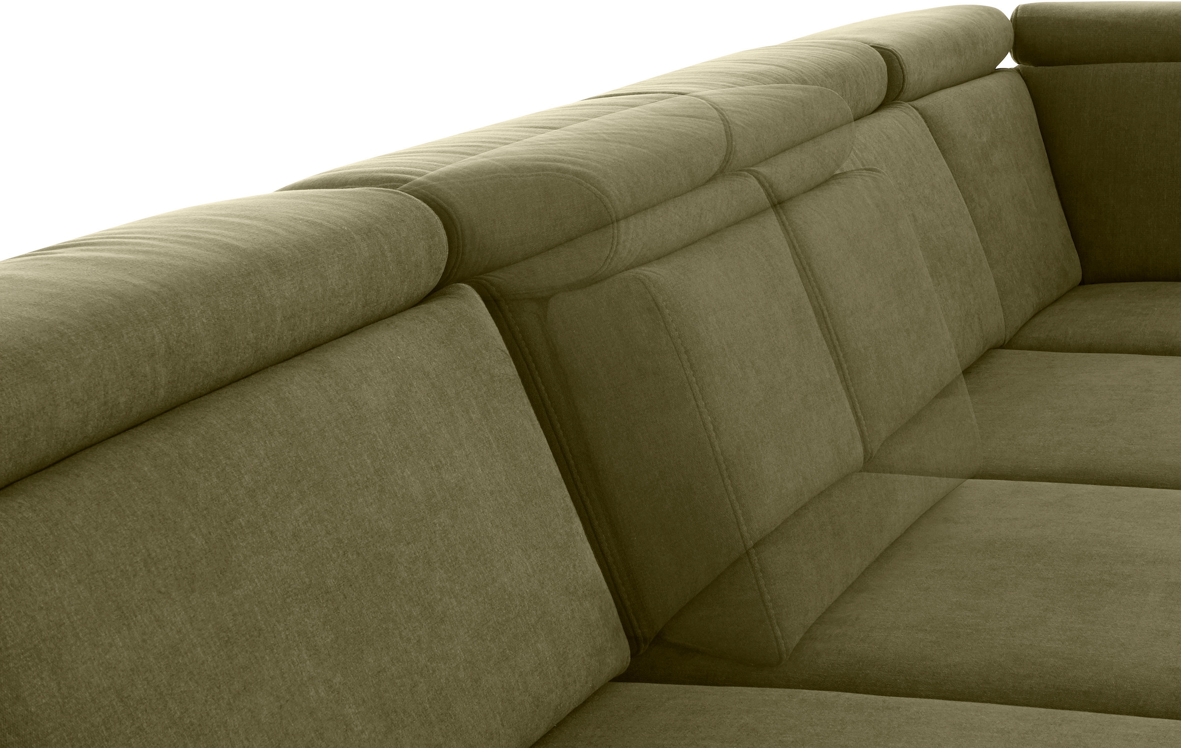 sit&more Paysage de salon »Brisbane U-Form« Fusshöhe 12 cm, inklusive Sitztiefen-, Armteil- und Kopfteilverstellung