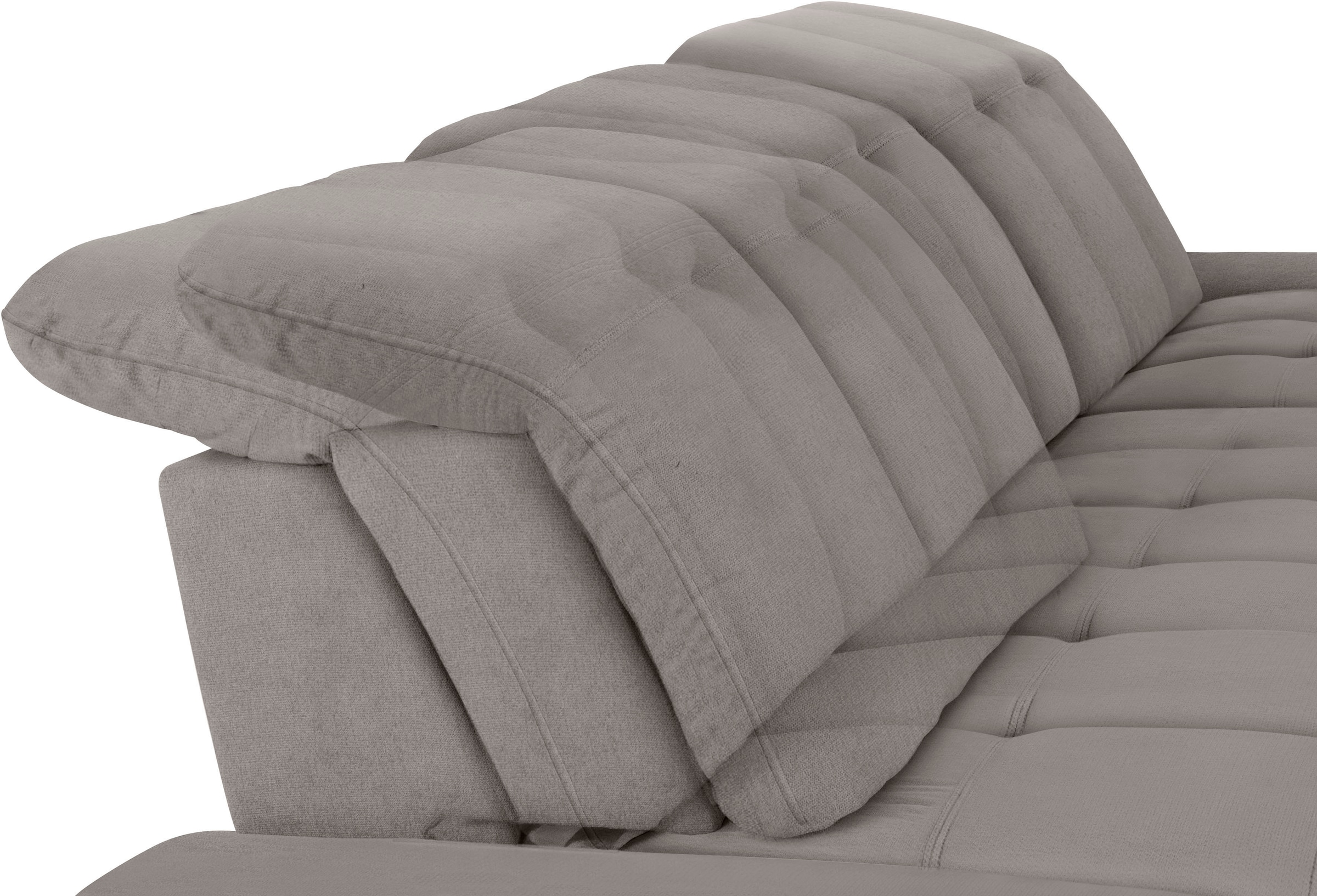 COTTA Ecksofa »Holiday L-Form mit Sitztiefen-, Armteil- und Kopfteilverstellung«, wahlweise mit Bettfunktion & Bettkasten