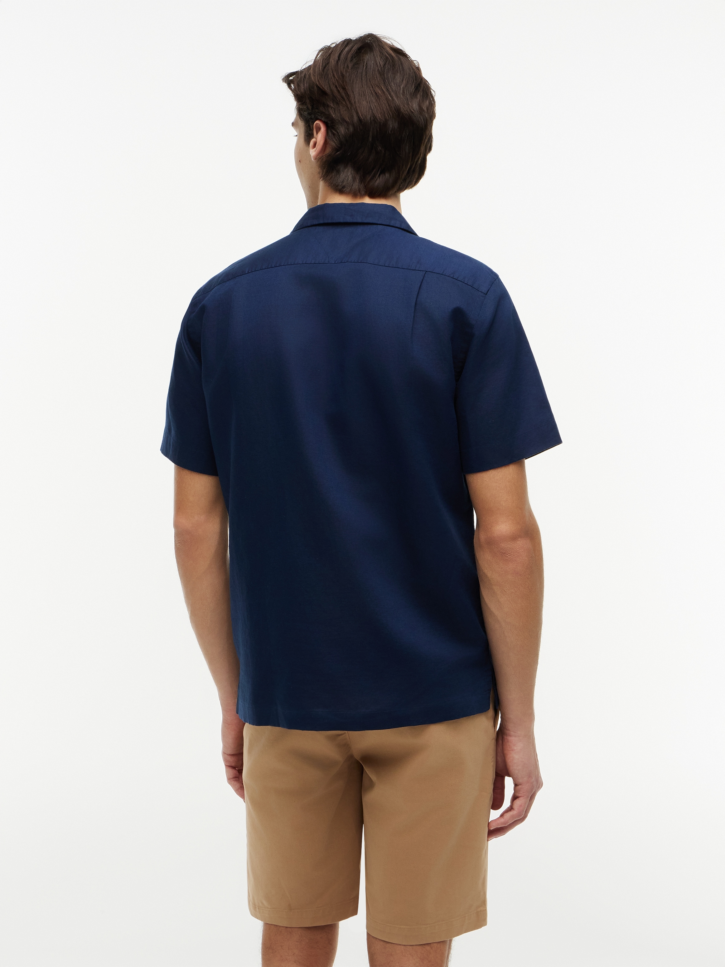 Tommy Hilfiger Chemise à manches courtes »LINEN BLEND SOLID SS RF SHT«