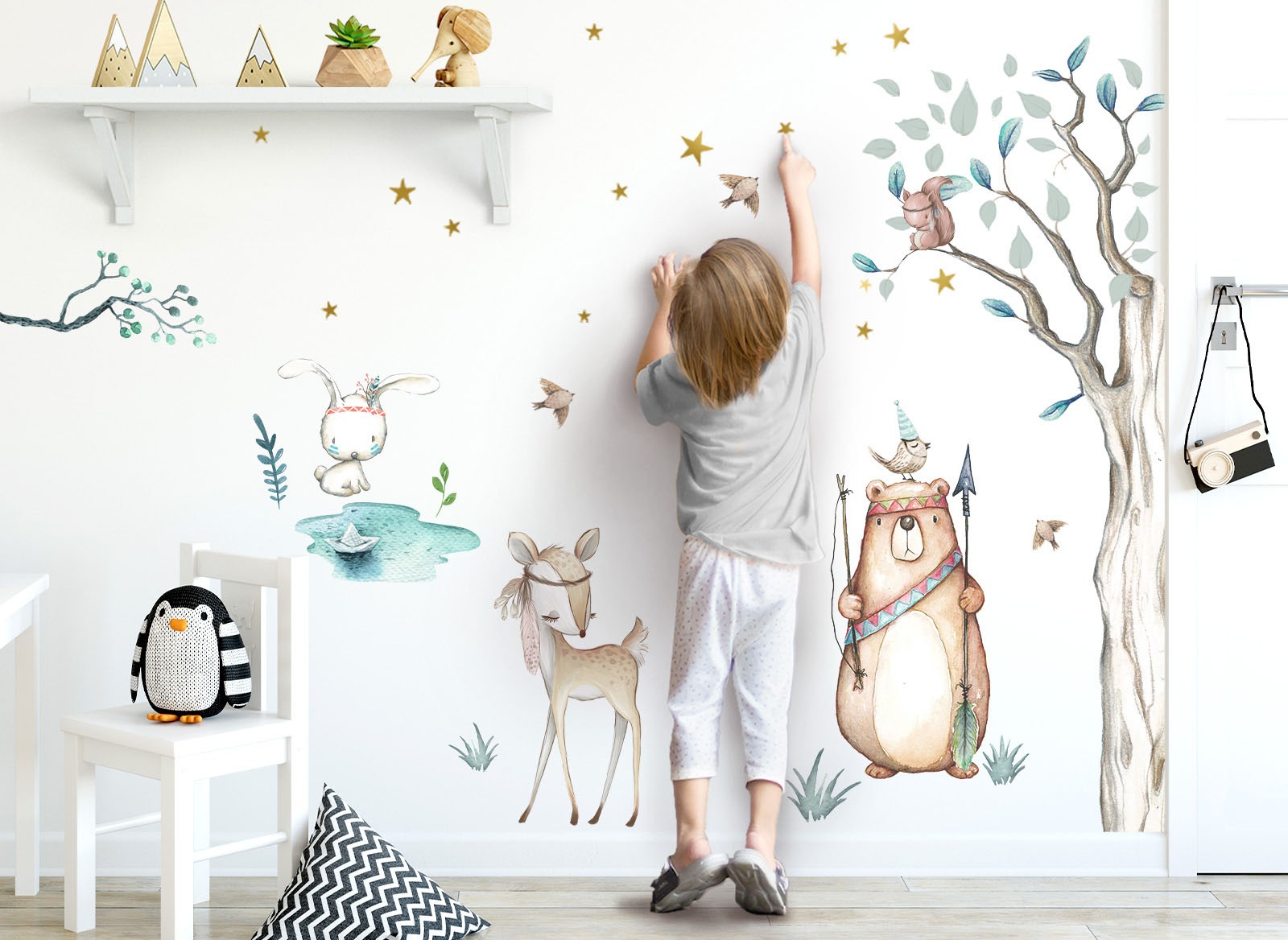 Image of little DECO Wandtattoo »Little Deco Wandtattoo Waldtiere Pfeil Bogen & Baum« bei Ackermann Versand Schweiz