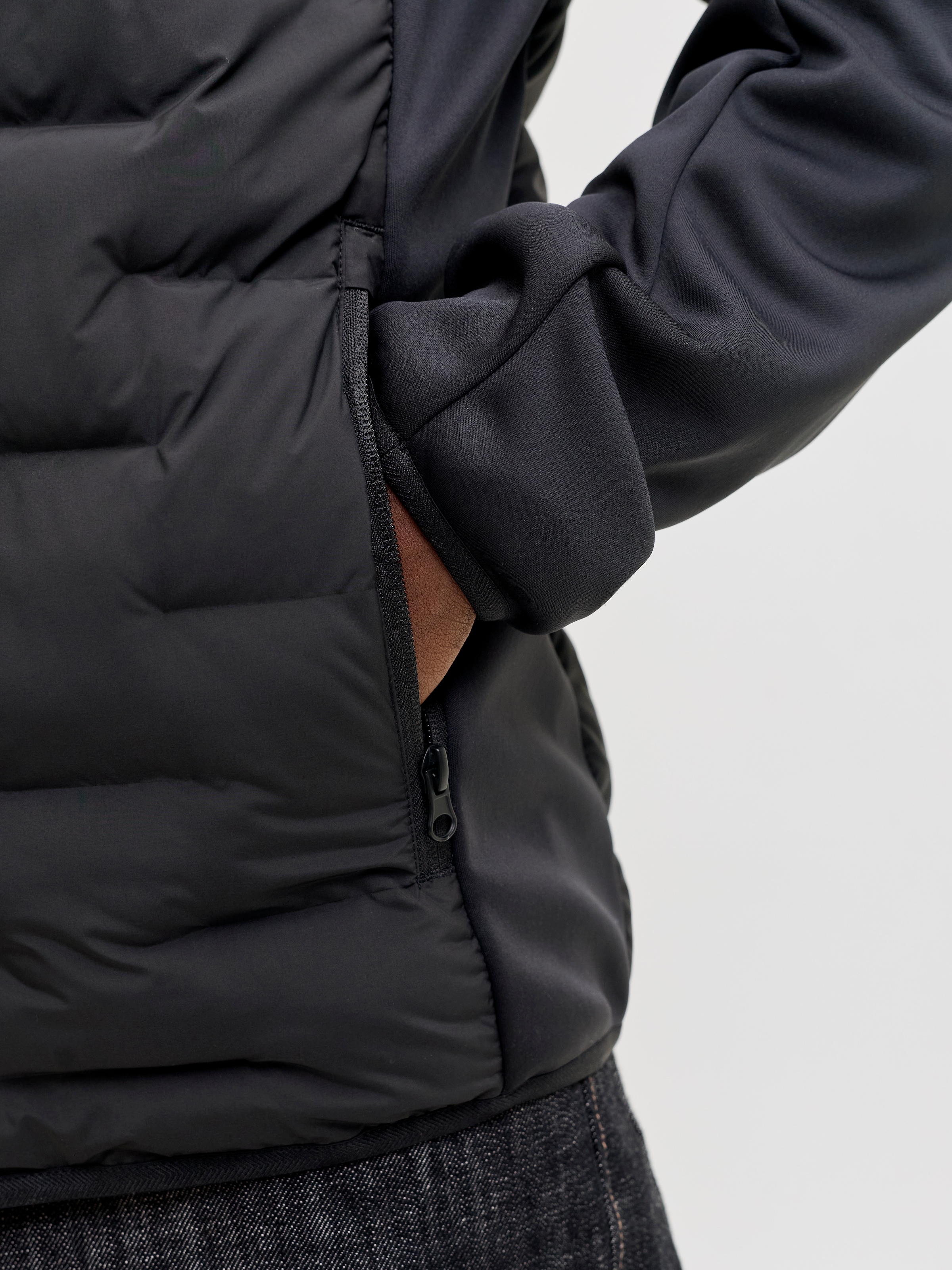 Jack & Jones Veste matelassée »JJEPERFECT HYBRID JACKET NOOS« mit Kapuze mit Kapuze