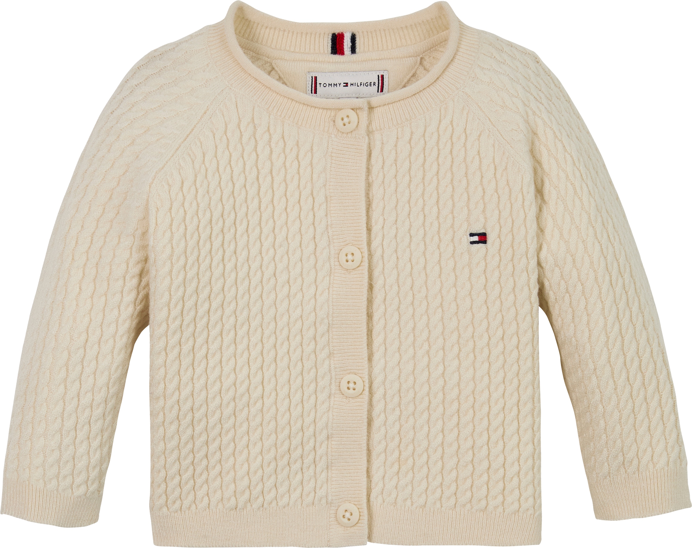 Tommy Hilfiger Strickjacke »CABLE CARDIGAN«, mit Zopfmuster