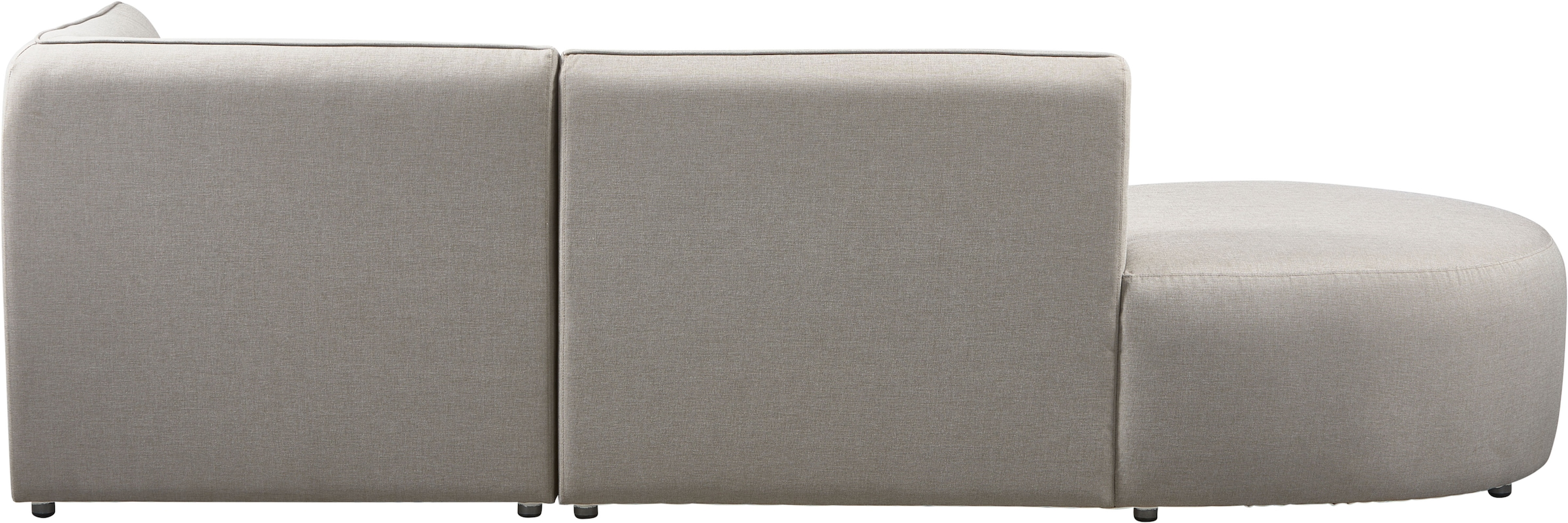 WOOOD Ecksofa »Chios Outdoor-Polyolefin-Stoff waterproof  H 71 x B 258 x T 168 cm« UV-beständige Beschichtung, Tragkraft 300 kg, pfleigleicht