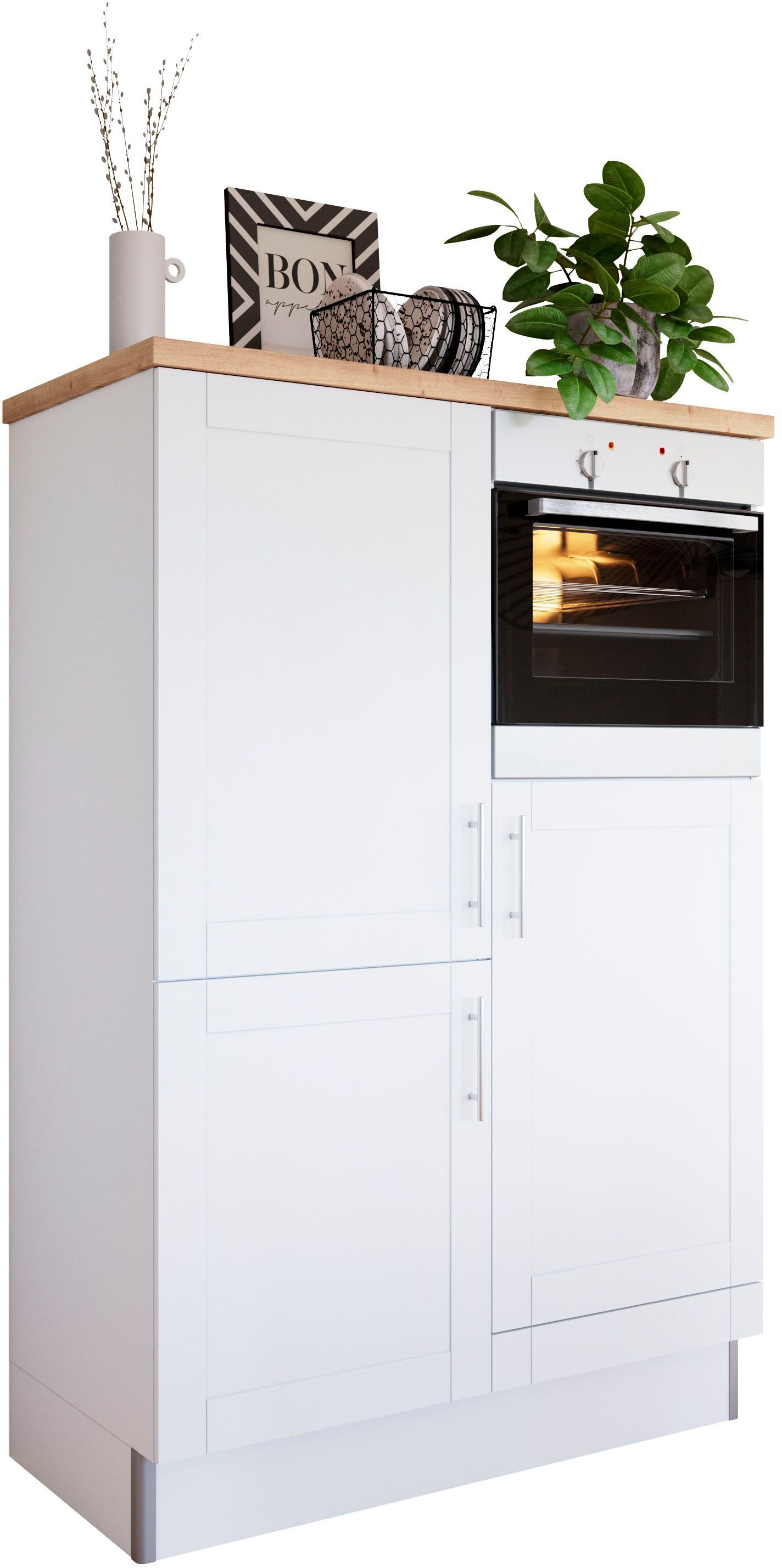 OPTIFIT Küche »Ahus, Hochschrankmodul«, Breite 120 cm,wahlweise mit E-Geräten,Soft-Close-Funktion