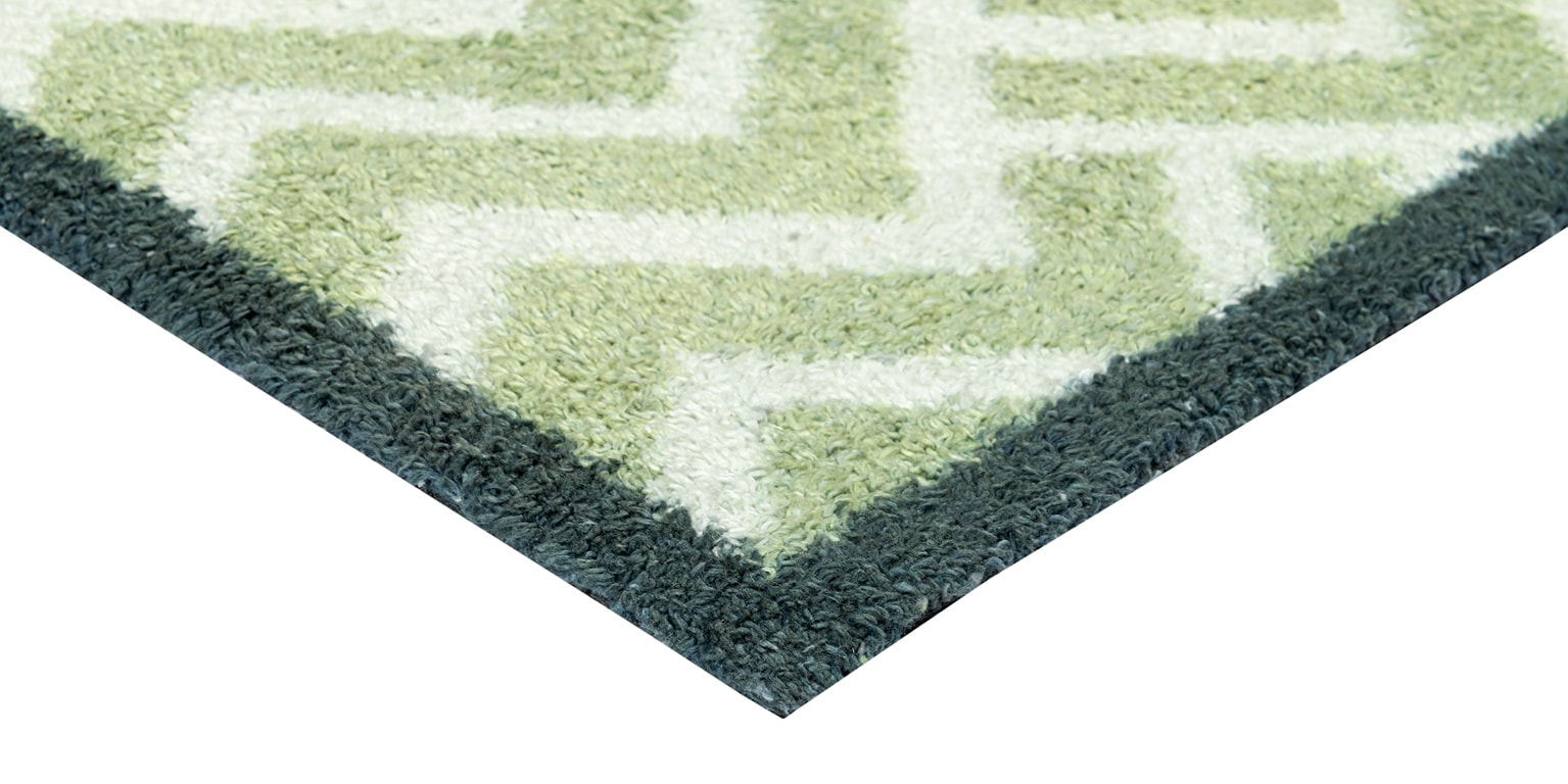 Turtle Mat Tapis de sol »Herringbone Green« Rectangulaire 9 mm Höhe
