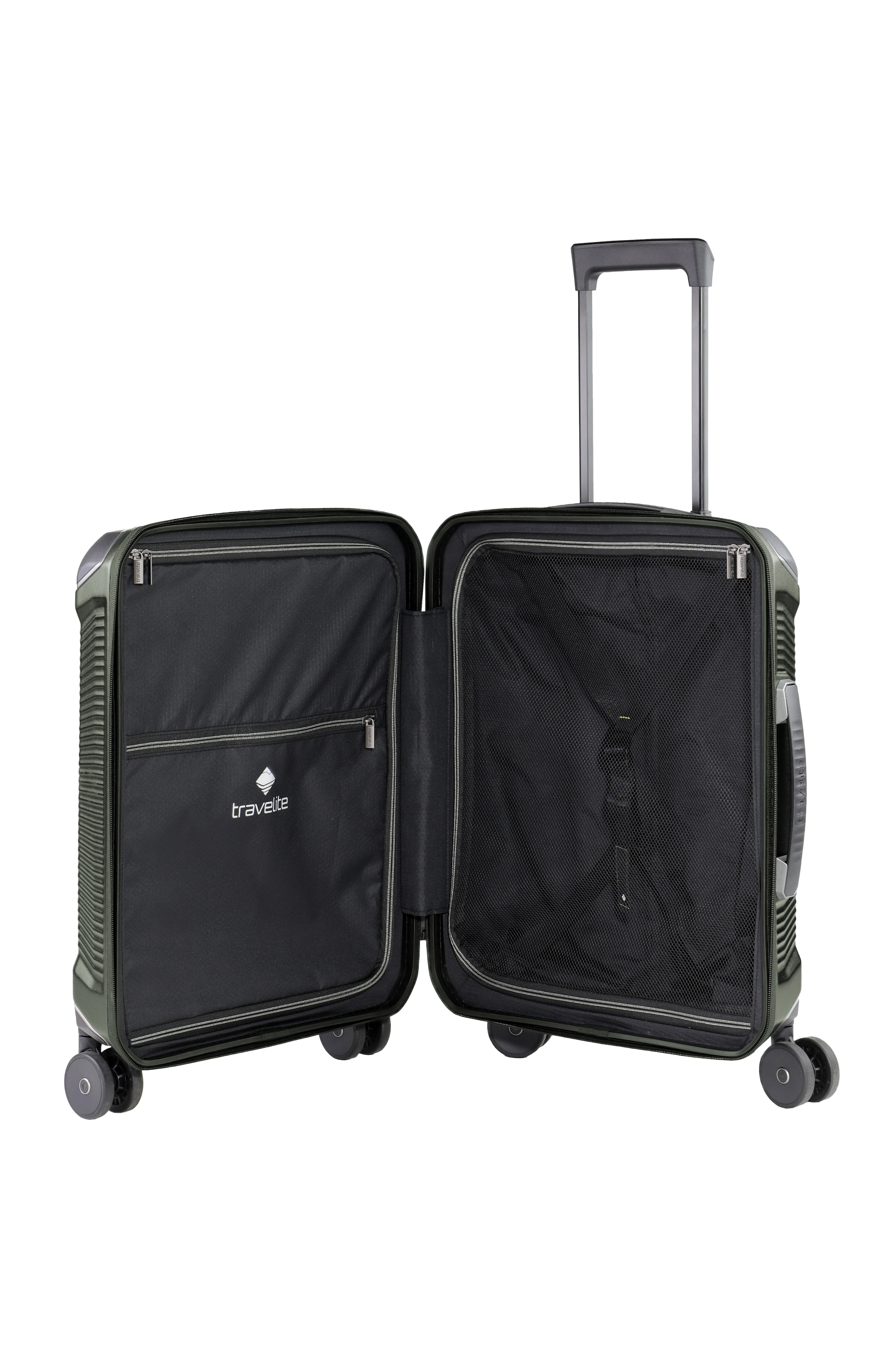 travelite Trolley »MILLENNIUM Reisekoffer Hartschale« 37 litre 4 Rollen en polycarbonate léger avec construction stable et compartimentation intérieure