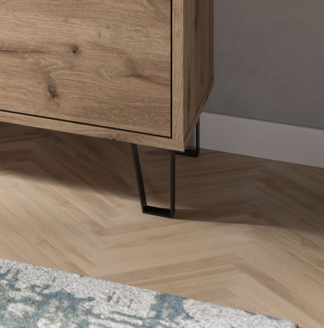 Home affaire Lowboard »BALTIC, Breite 184cm, grifflose Fronten, Metall-Füsse,4 Türen, 4 Fächer« TV-Möbel, TV-Schrank, TV-Lowboard, Mediaboard