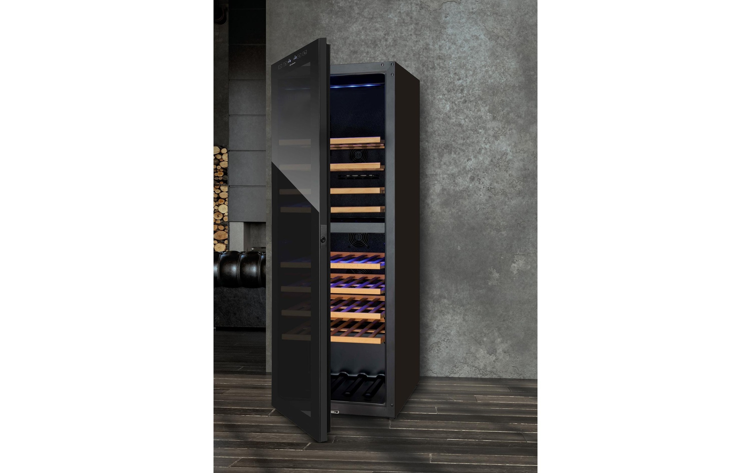 Image of Trisa Weinkühlschrank "191l, links" für 77 Stk. Standardflaschen á 075l Holzart: Buche (Rumänien)