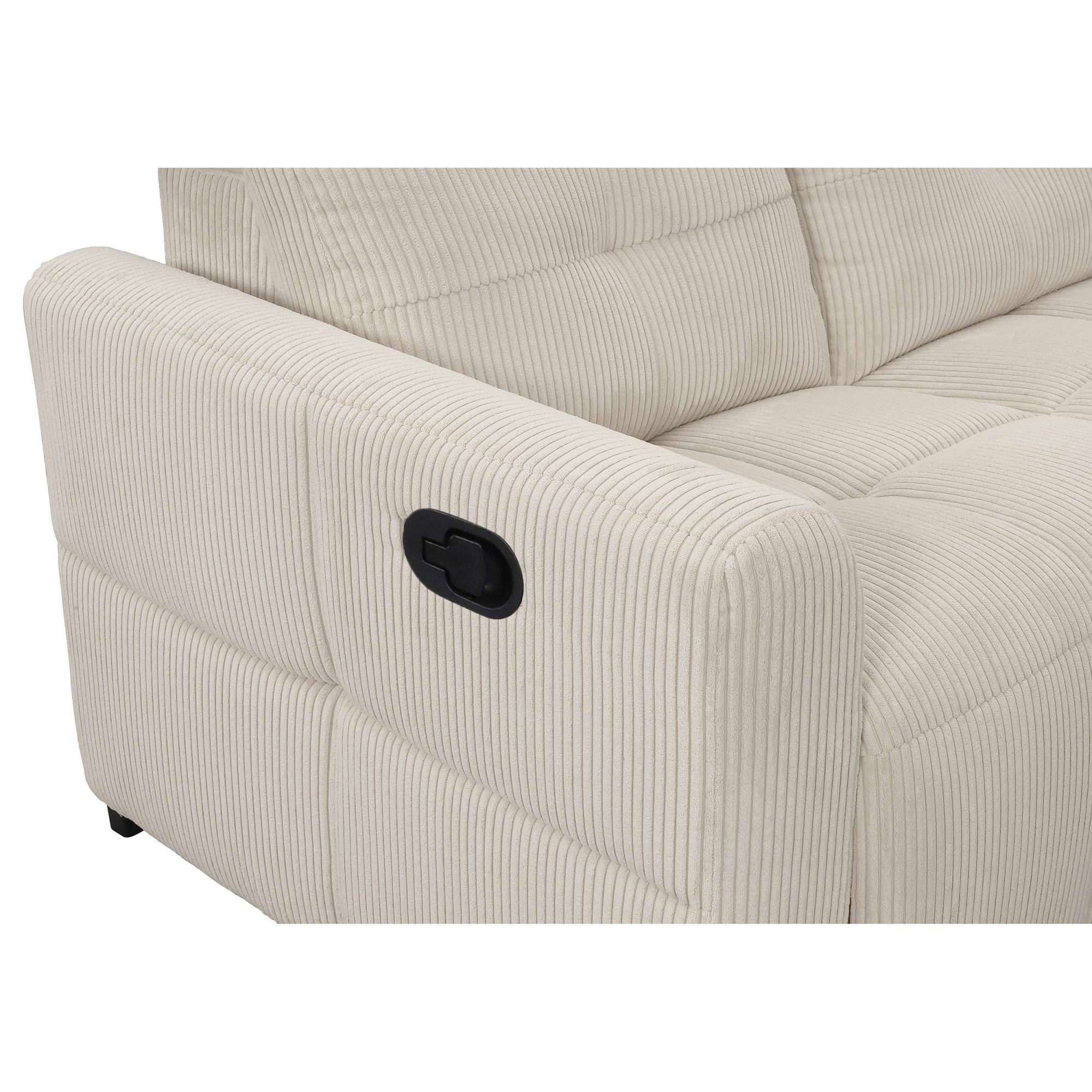 GOODproduct »CAARLA Cord, Sofa, 224 cm, man. oder elektr. Relaxfunktion (USB-A/C)« mit USB-A und USB-C bei elektrischer Ausführung, Kopfteilverstellung