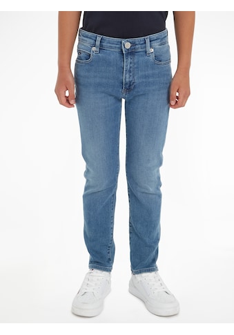 Straight-Jeans »MODERN STRAIGHT«, mit Logostickereien