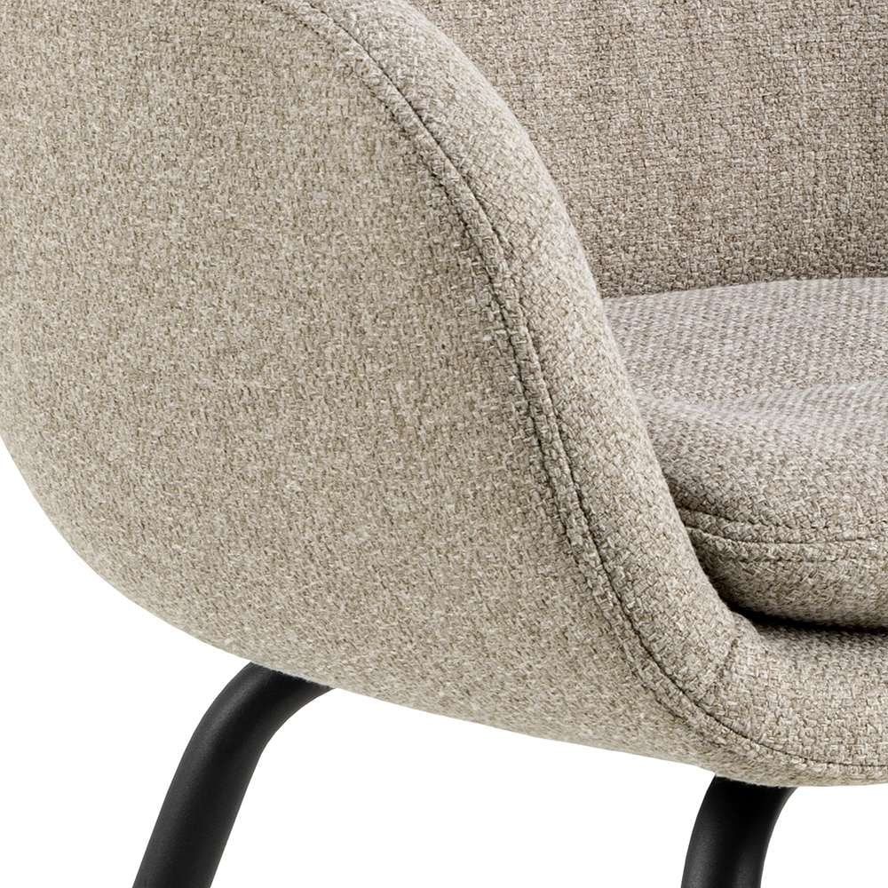 ACTONA GROUP Chaise de salle à manger »Dora mit Armlehnen - gepolstert & bequem, moderner Küchenstuhl« () Revêtement en tissu agréable & grand confort d’assise pour une position détendue