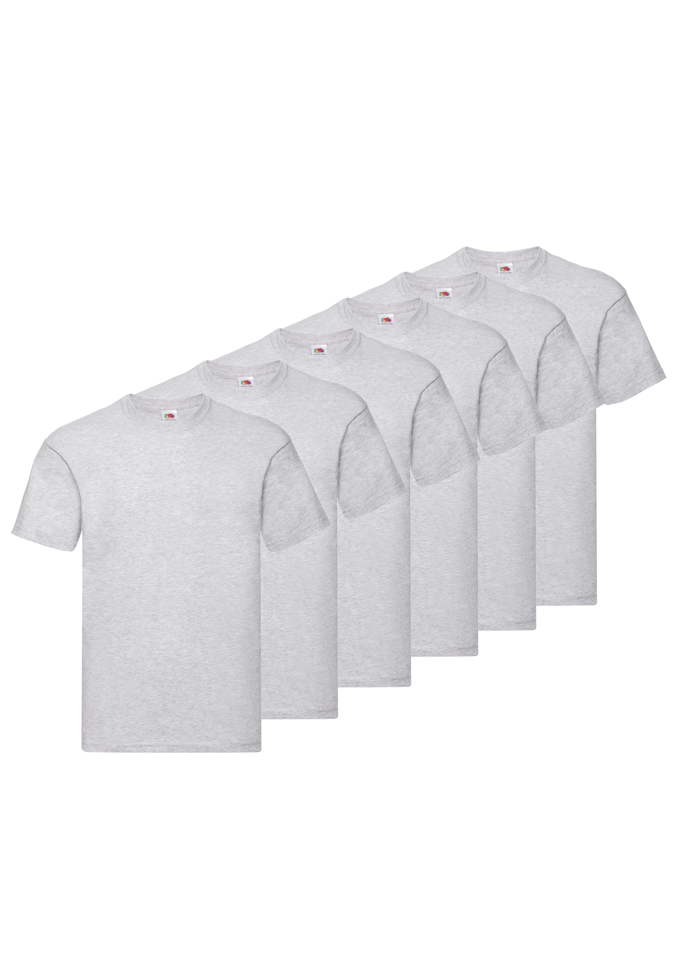 Fruit of the Loom T-Shirt », sechs Stück in unterschiedlicher Farbkomination« Packung, 6er-Pack, 6 Stk. mit Rundhalsausschnitt