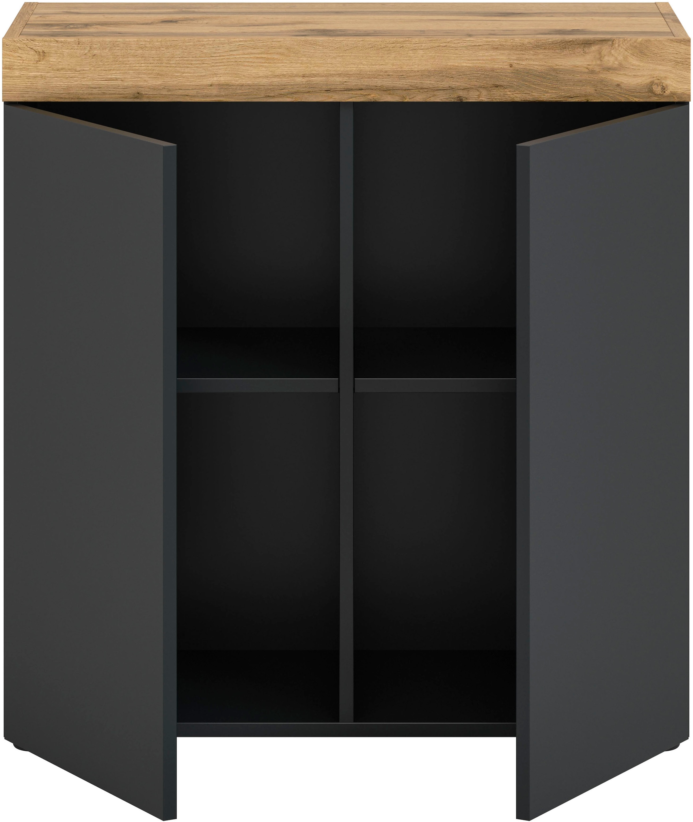 GOODproduct Commode »MAMBO, TOPSELLER!, Breite 77 cm, 2 Türen, 2 Einlegeböden« 1 cuis tlg. Commode, buffet, salon, chambre à coucher