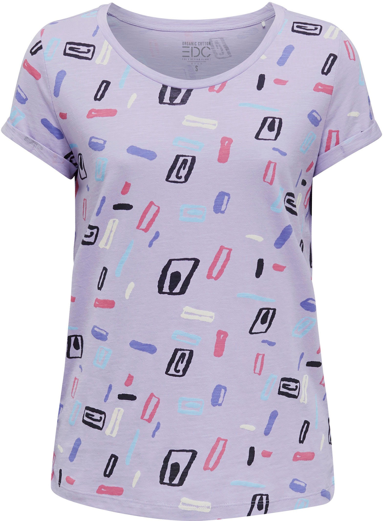 Image of edc by Esprit T-Shirt, mit unterschiedlichen, graphischen Alloverprints bei Ackermann Versand Schweiz