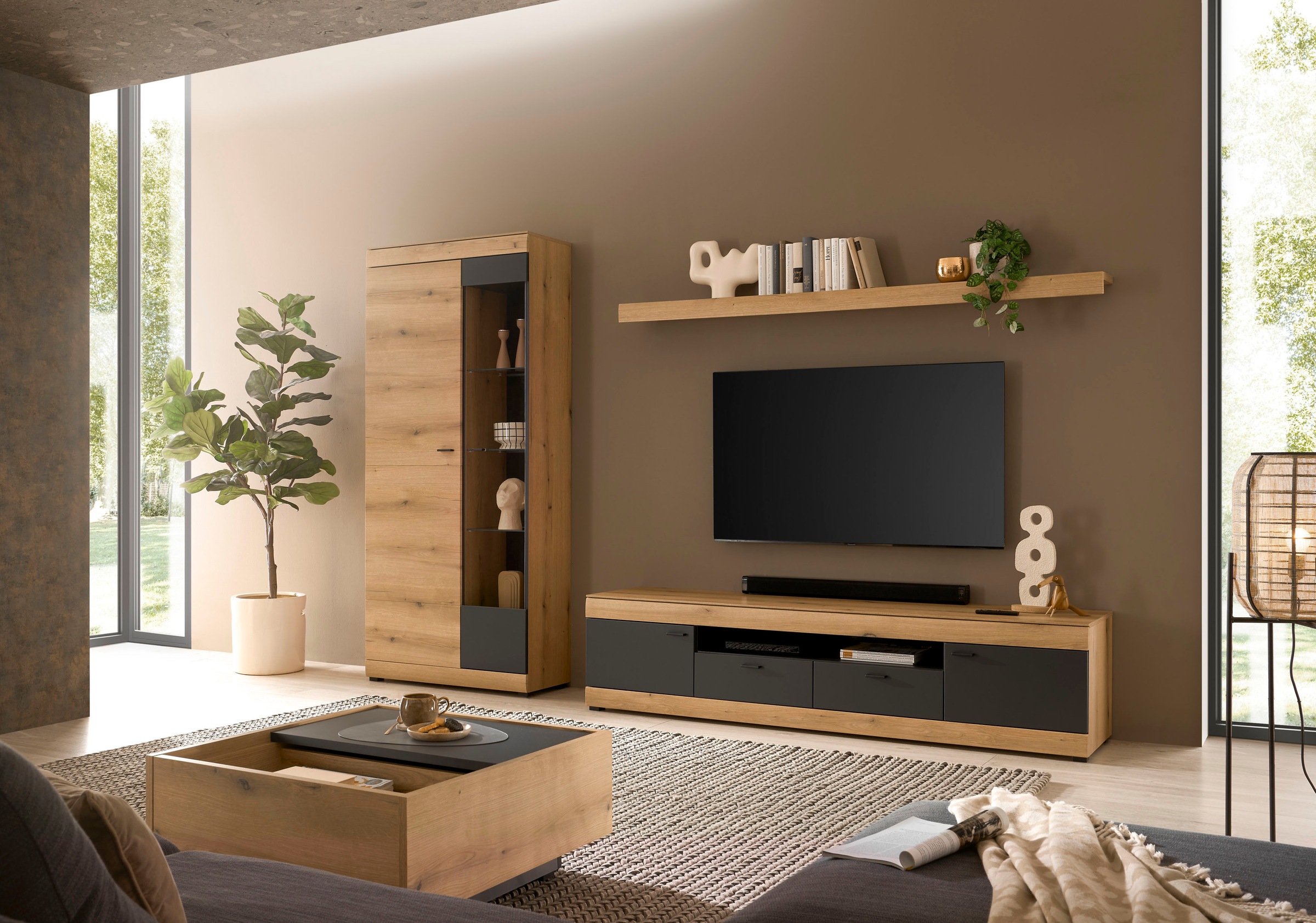 Home affaire Couchtisch »Soleto, Beistelltisch, Wohnzimmertisch, Sofatisch, Tisch« vielseitig einsetzbar, ausreichend Stauraum, variable Tischplatte